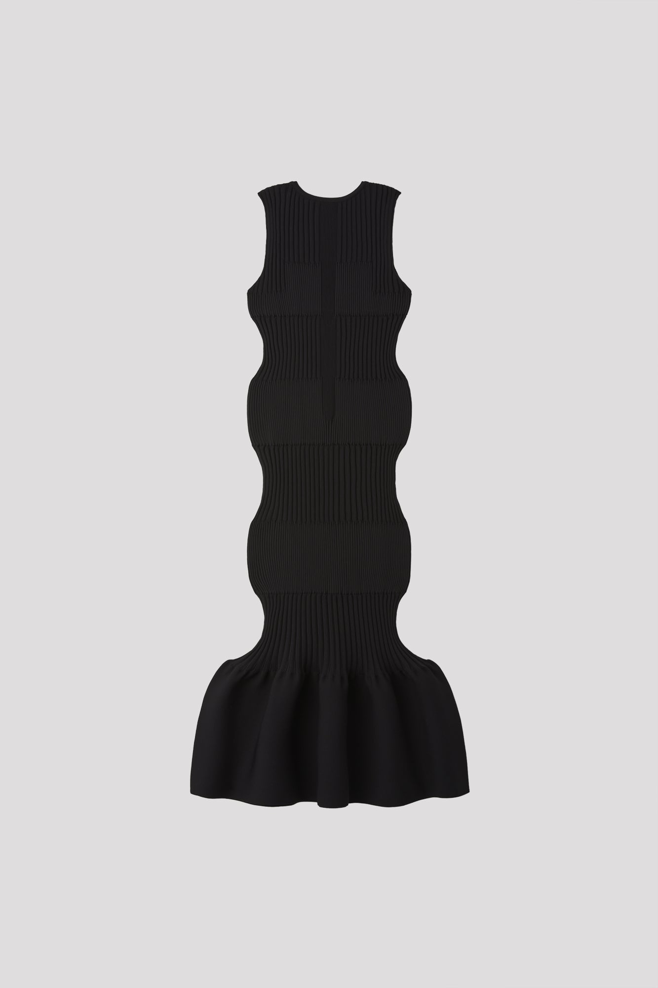 FLUTED SLEEVELESS MERMAID DRESS