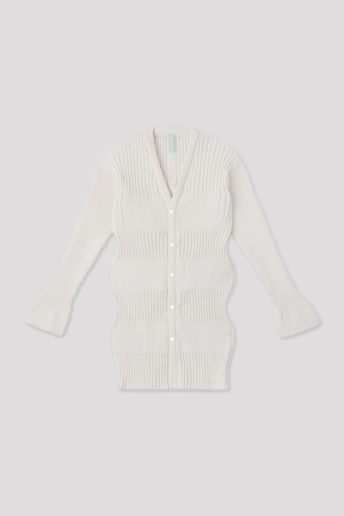 FLUTED LONG CARDIGAN