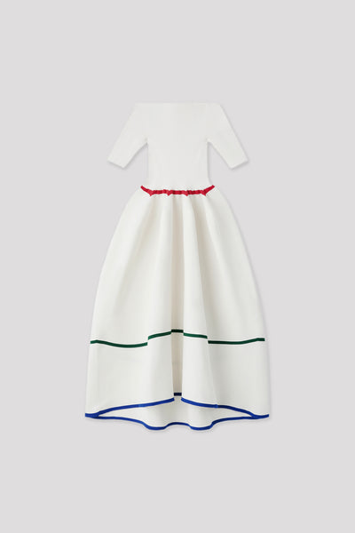 POTTERY HS OFF SHOULDER SHORT SLEEVE DRESS