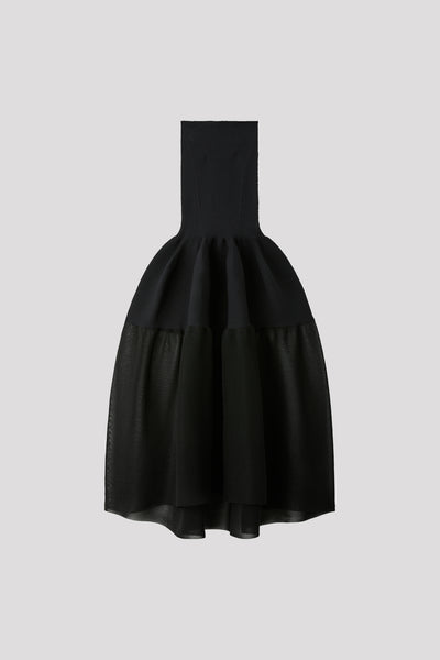 POTTERY HS LUCENT GLITTER STRAPLESS DRESS