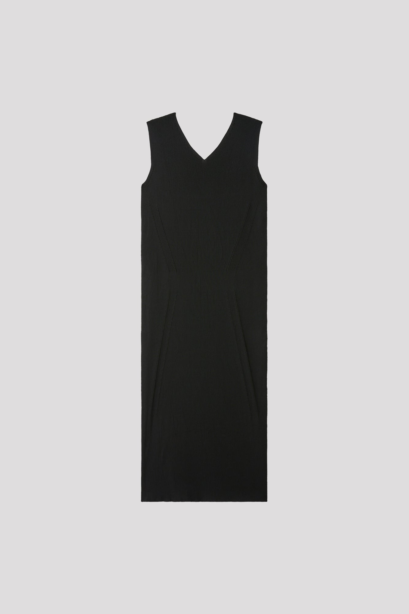 PORTRAIT V-NECK SLEEVELESS DRESS