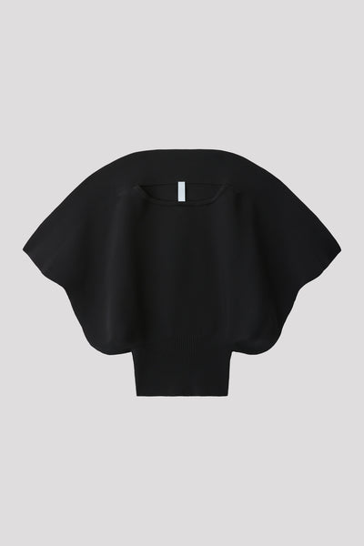 POTTERY CREASE SHORT SLEEVE ROUND TOP