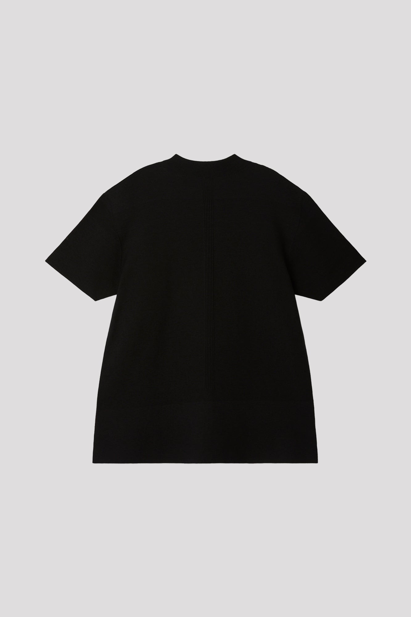 GARTER MOCKNECK SHORT SLEEVE TEE SHIRT