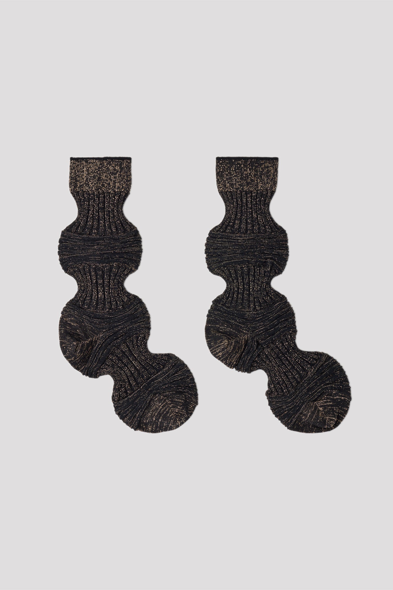 GARTER RIB GLITTER SOCKS