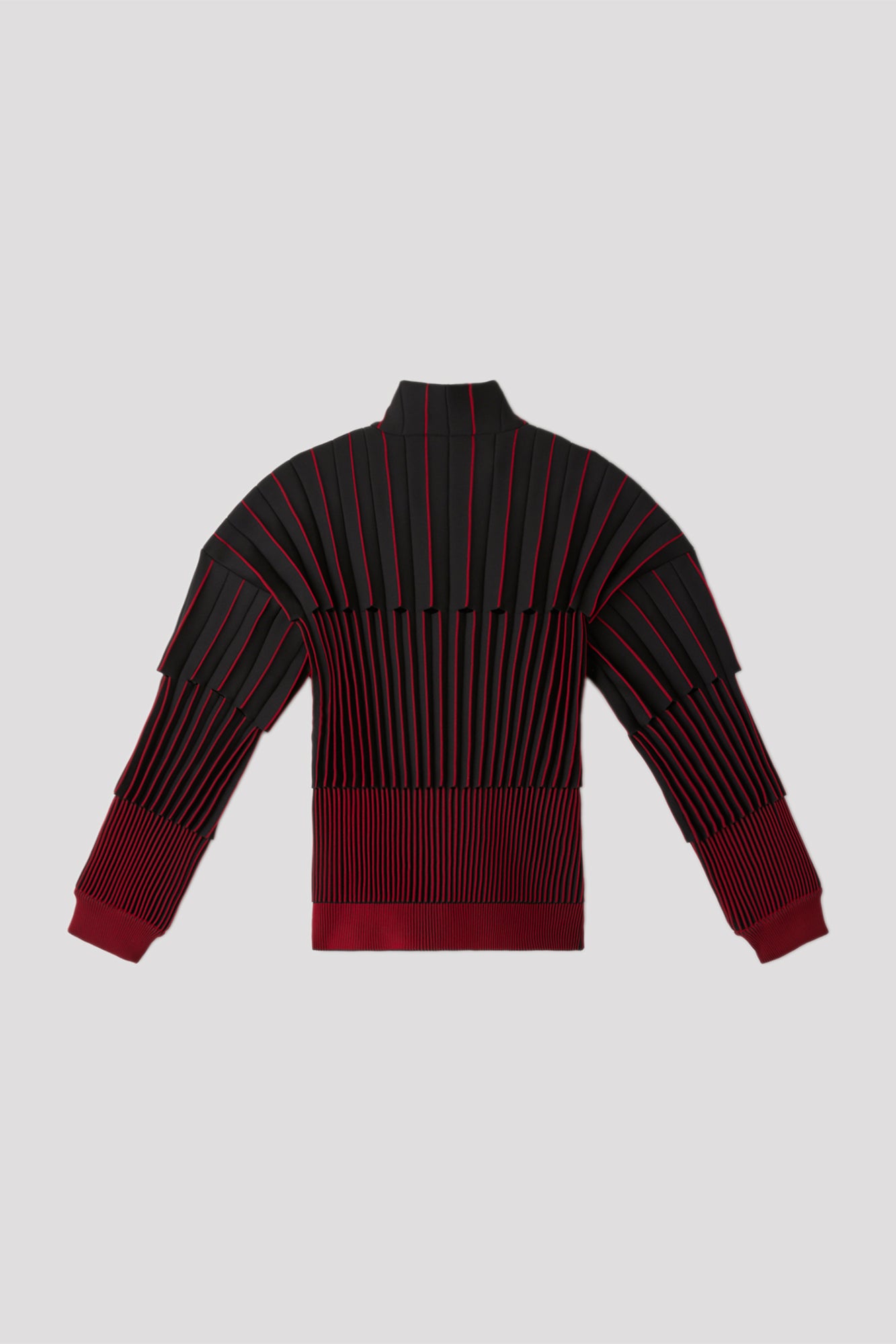 ACCORDION STAND-UP COLLAR BLOUSON