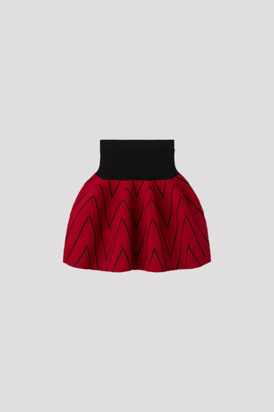 POTTERY HERRINGBONE MINI SKIRT