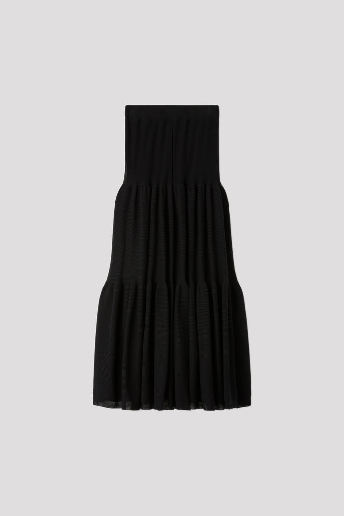 CFCL 24Stainless Steel CASCADES TIERED SKIRT LONG skirt Bottoms CF007KG060 black 1