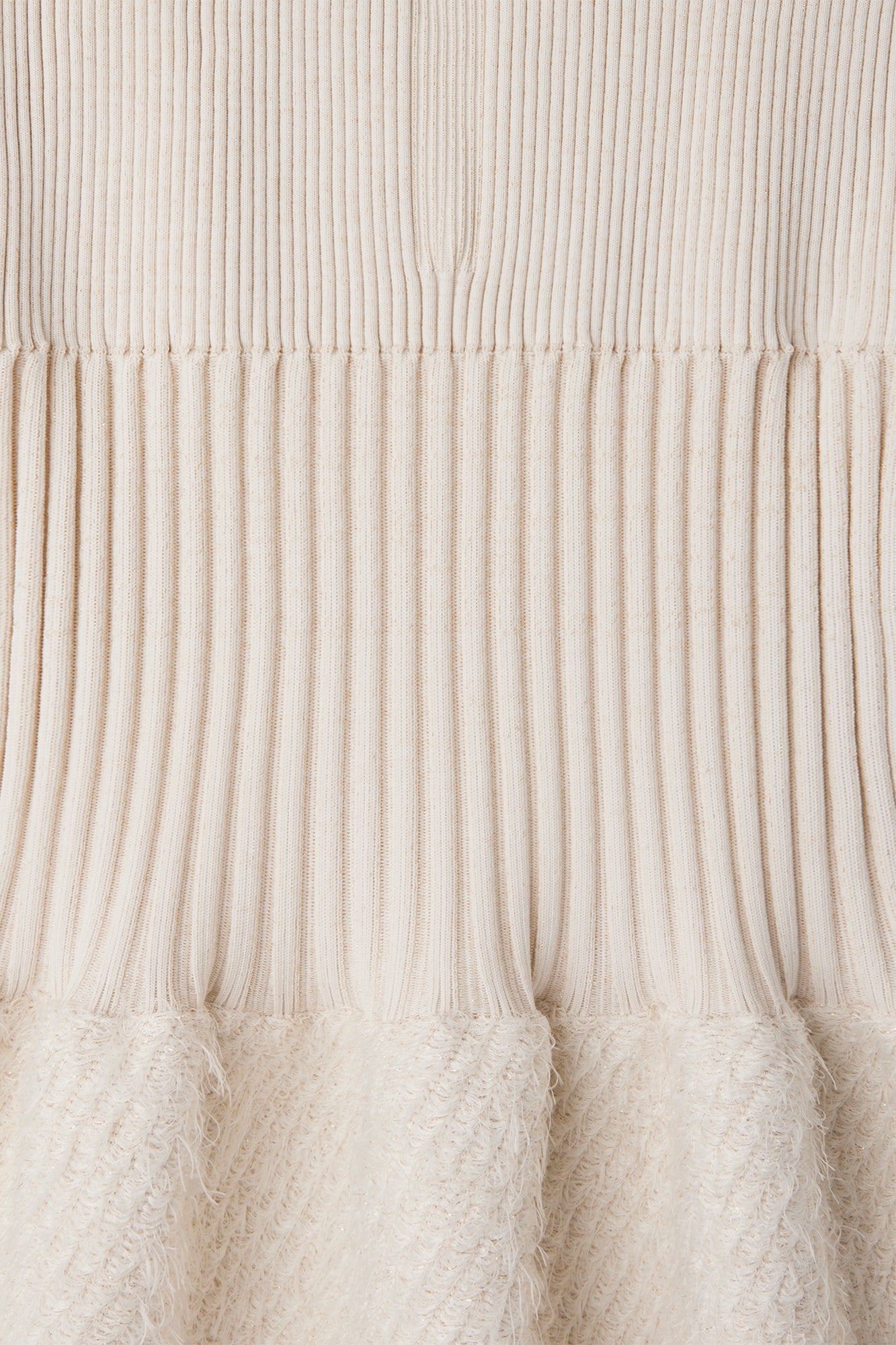FLUTED PILE GLITTER MERMAID SKIRT