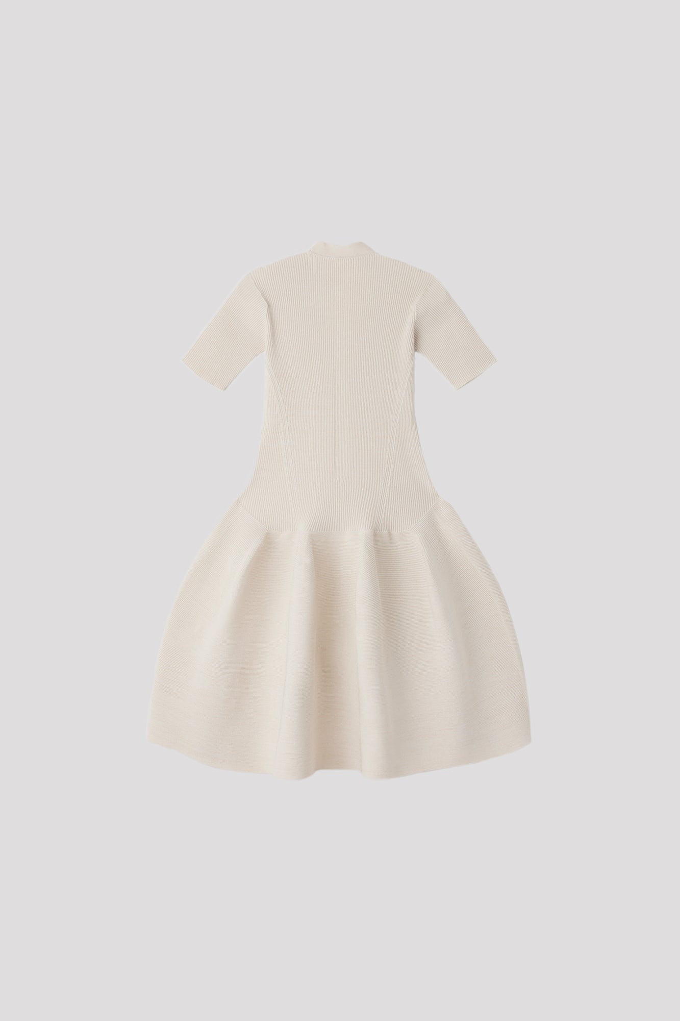 POTTERY HS GLITTER STAND-UP COLLAR SHORT SLEEVE MINI DRESS