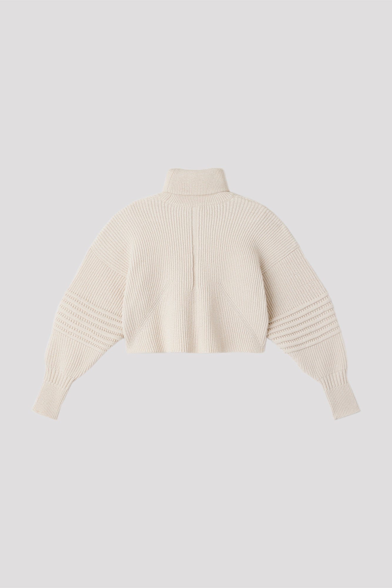 LOW GAUGE GLITTER HIGHNECK CROPPED PULLOVER