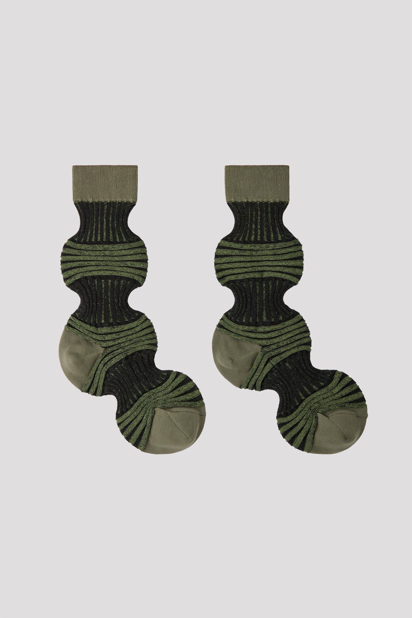 GARTER RIB SOCKS