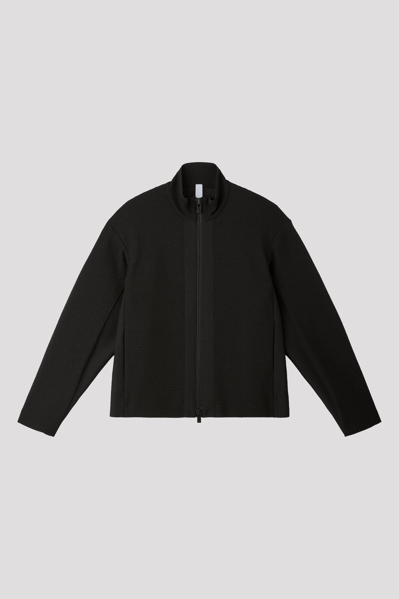 WAFFLE LUCENT STAND COLLAR ZIP BLOUSON