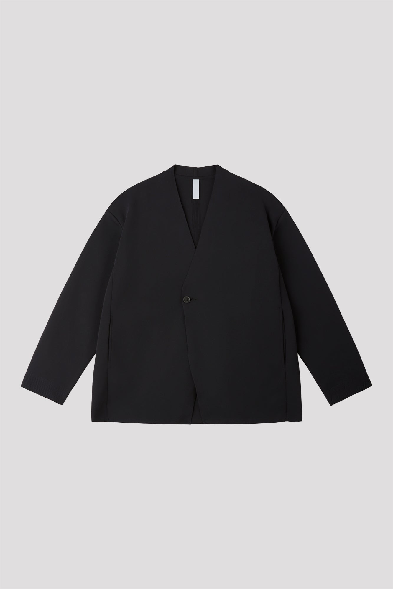 MILAN COLLARLESS DOUBLEBREASTED BOXY JACKET