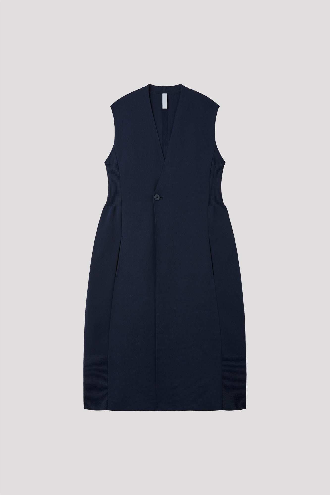 MILAN COLLARLESS LONG VEST