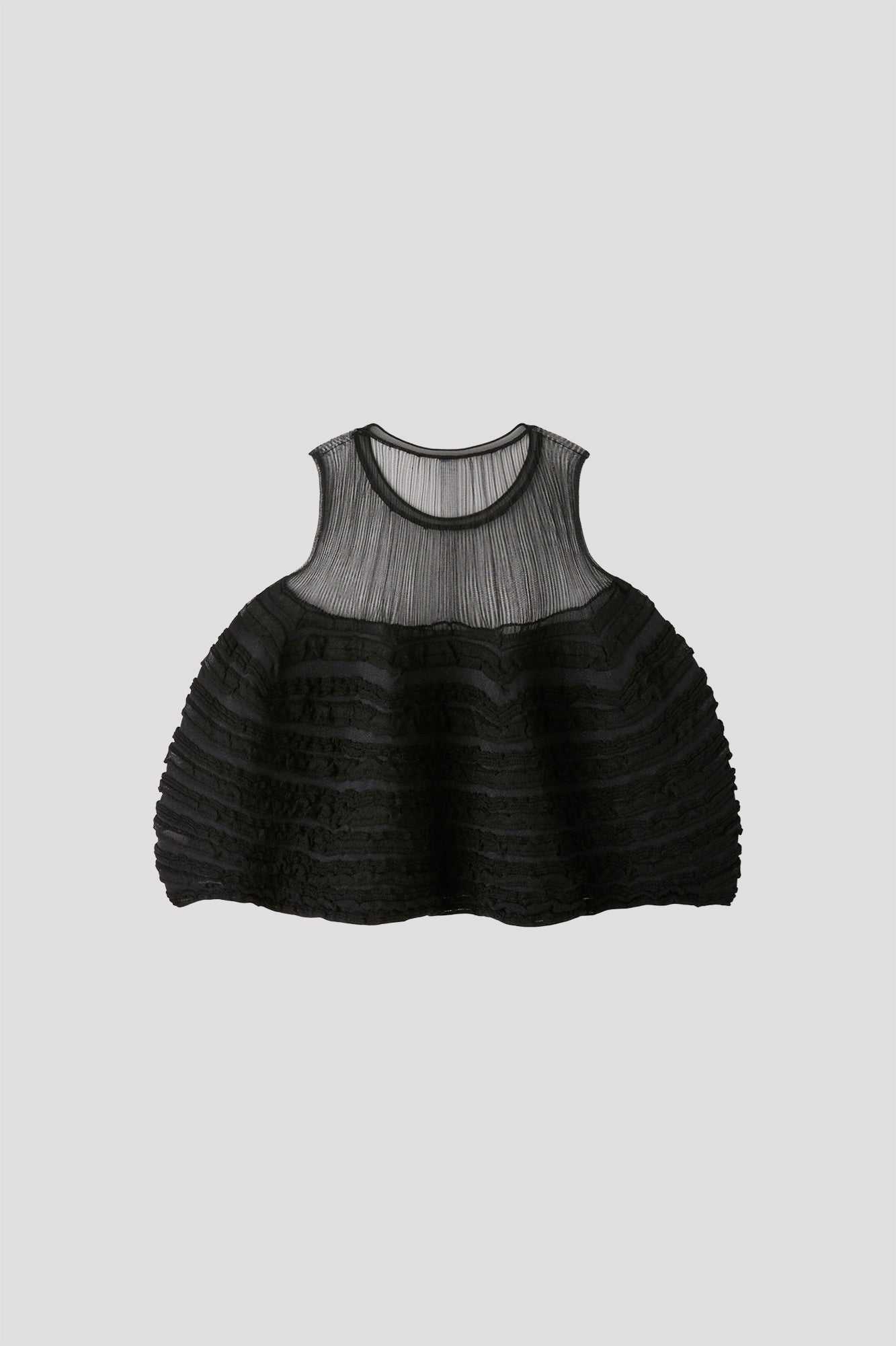 POTTERY SWELL LUCENT GLITTER SLEEVELESS BUST FLARE TOP