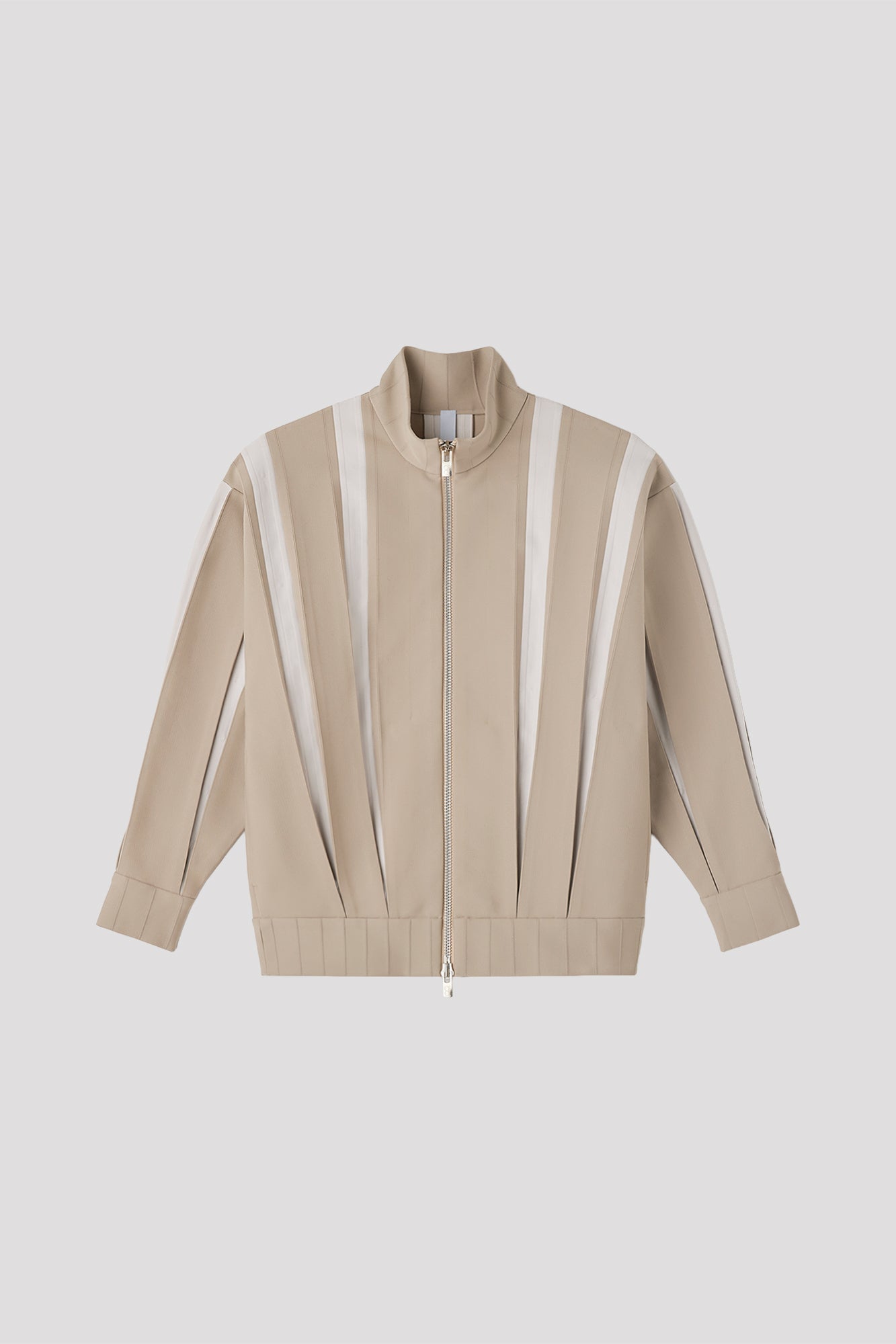 WEDGED ZIP STAND COLLAR BLOUSON