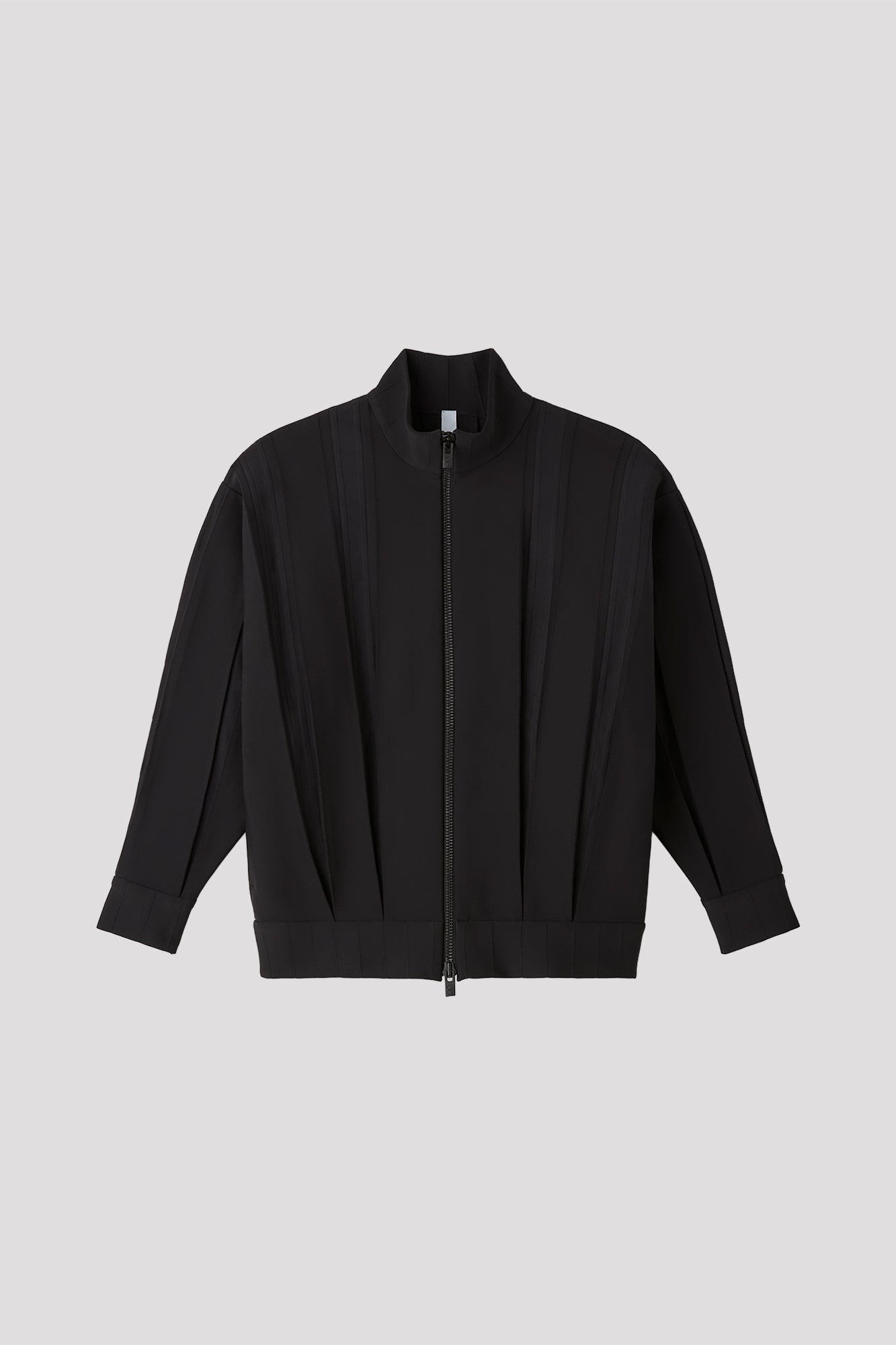 WEDGED ZIP STAND COLLAR BLOUSON