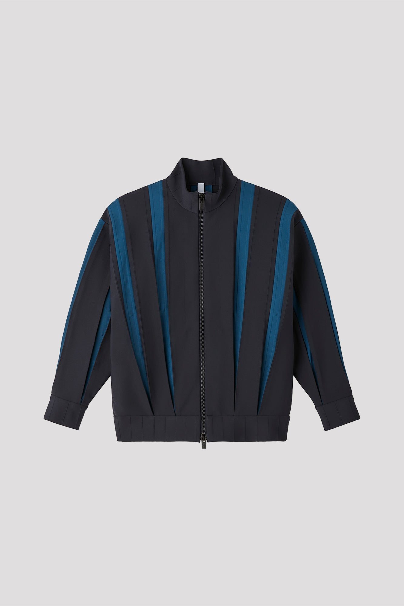 WEDGED ZIP STAND COLLAR BLOUSON