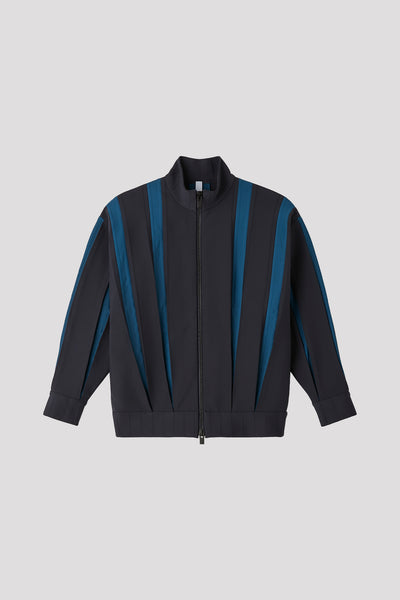 agawd Volume Collar Blouson アガウド WEDGED ZIP STAND COLLAR BLOUSON