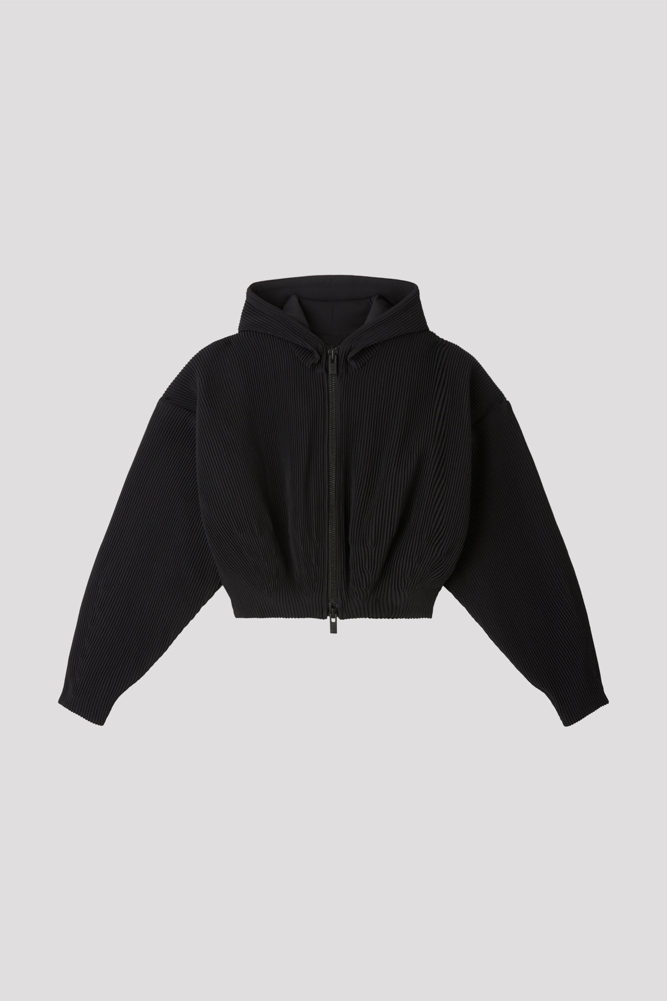 PADDED HYPHA CROPPED HOODIE BOMBER JACKET