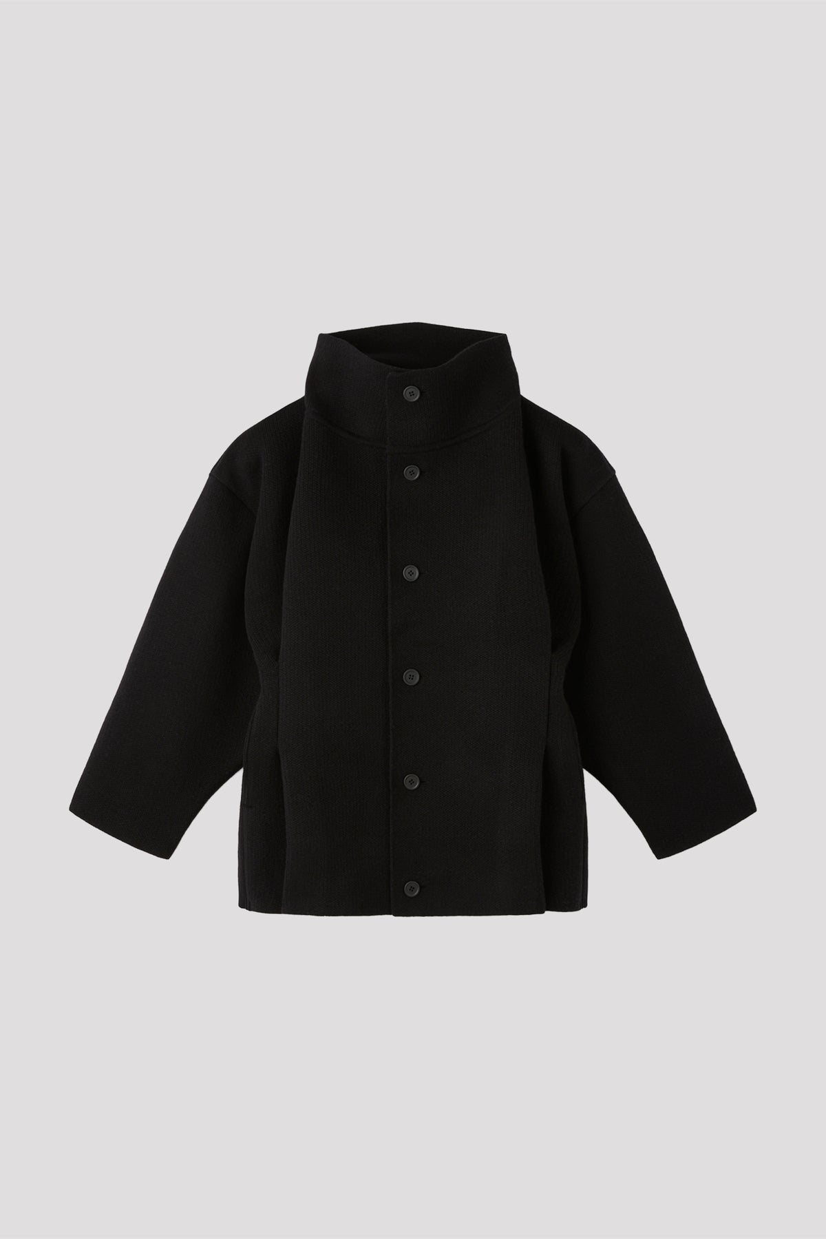TW INLAY STAND COLLAR TUCKED BLOUSON