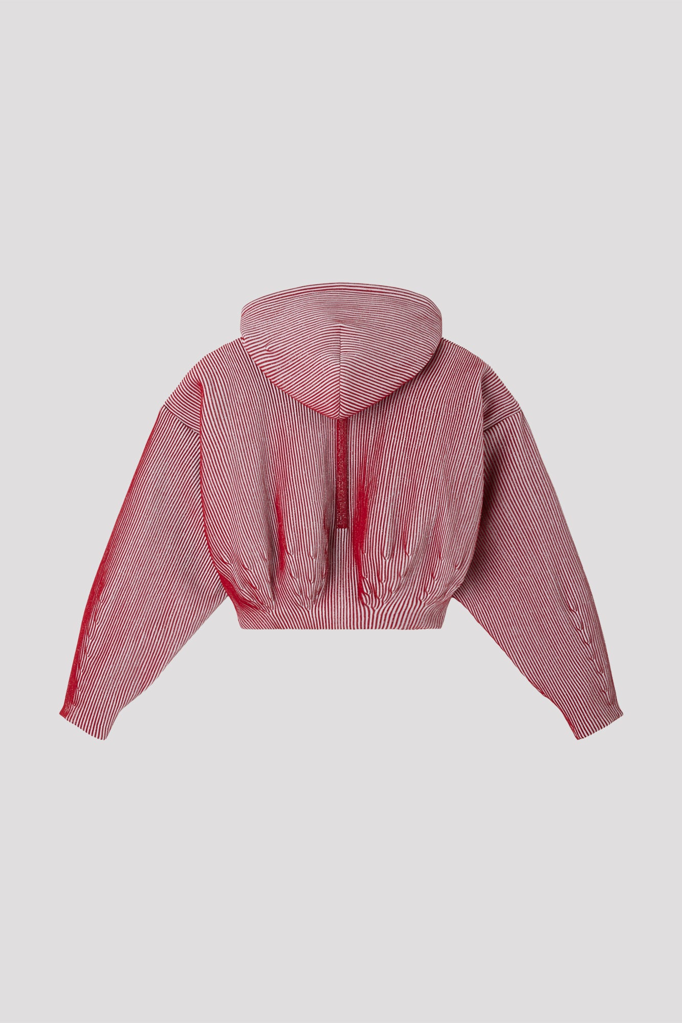 PADDED HYPHA CROPPED HOODIE BOMBER JACKET