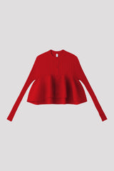 POTTERY BUST FLARE CARDIGAN