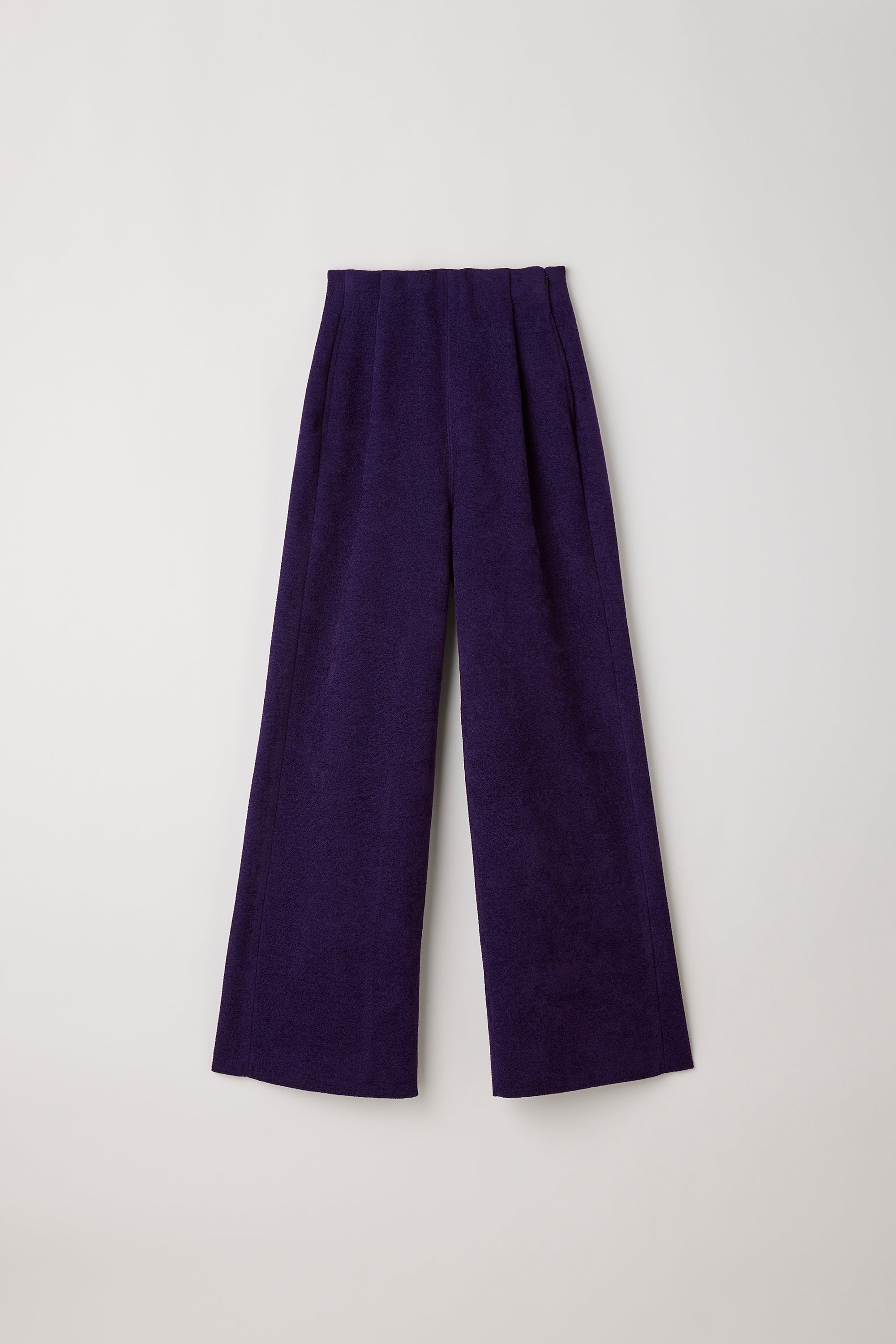 SOFT MILAN VELVET WIDE STRAIGHT PANTS