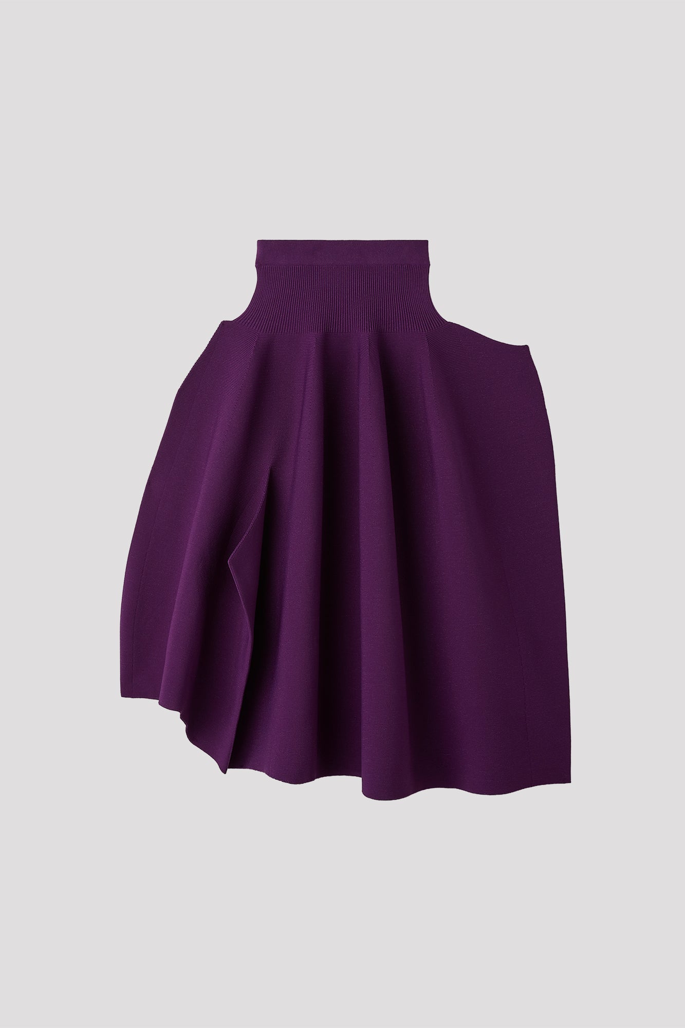 POTTERY CREASE GLITTER ASYMMETRIC SKIRT