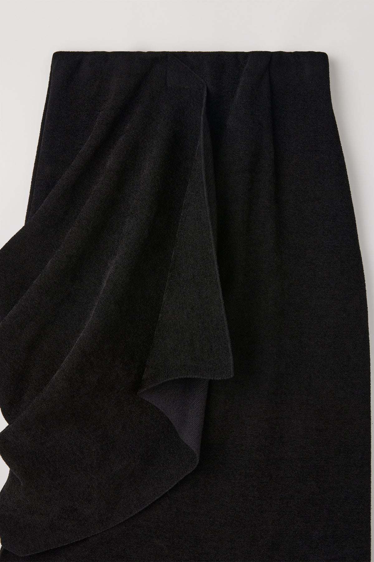MILAN VELVET DRAPED SKIRT