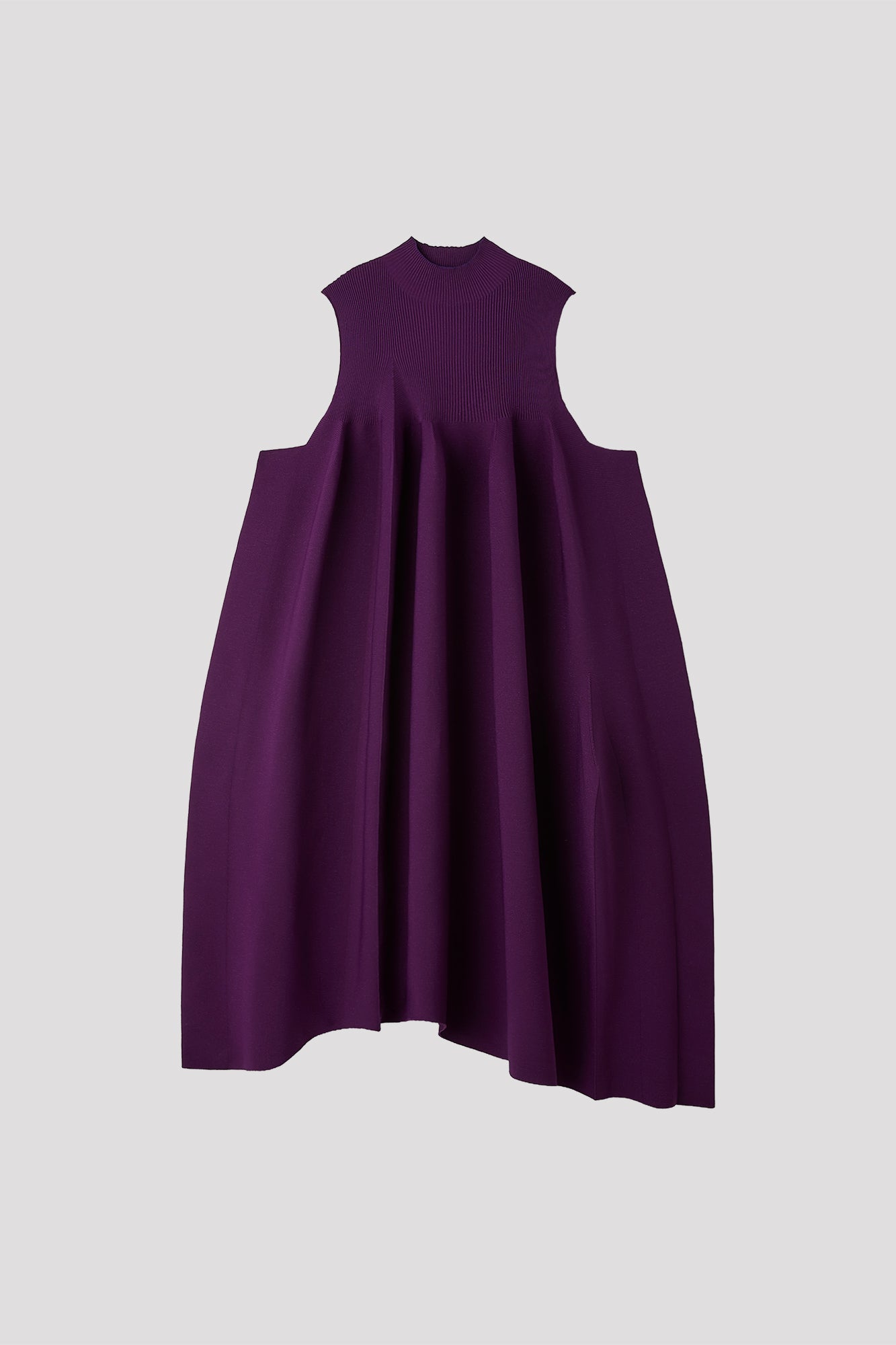 POTTERY CREASE GLITTER ASYMMETRIC DRESS