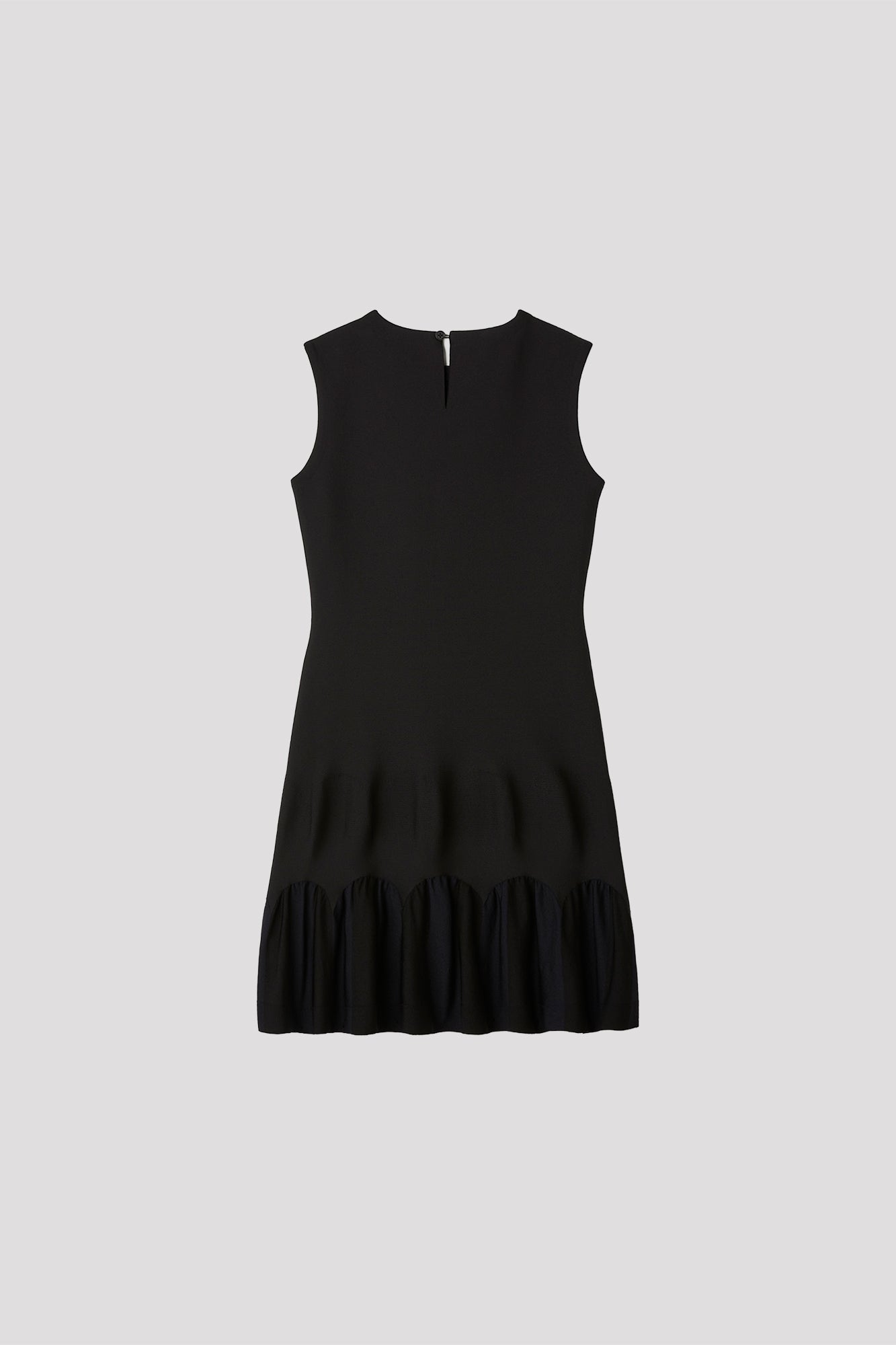 ARCHED SLEEVELESS MINI DRESS