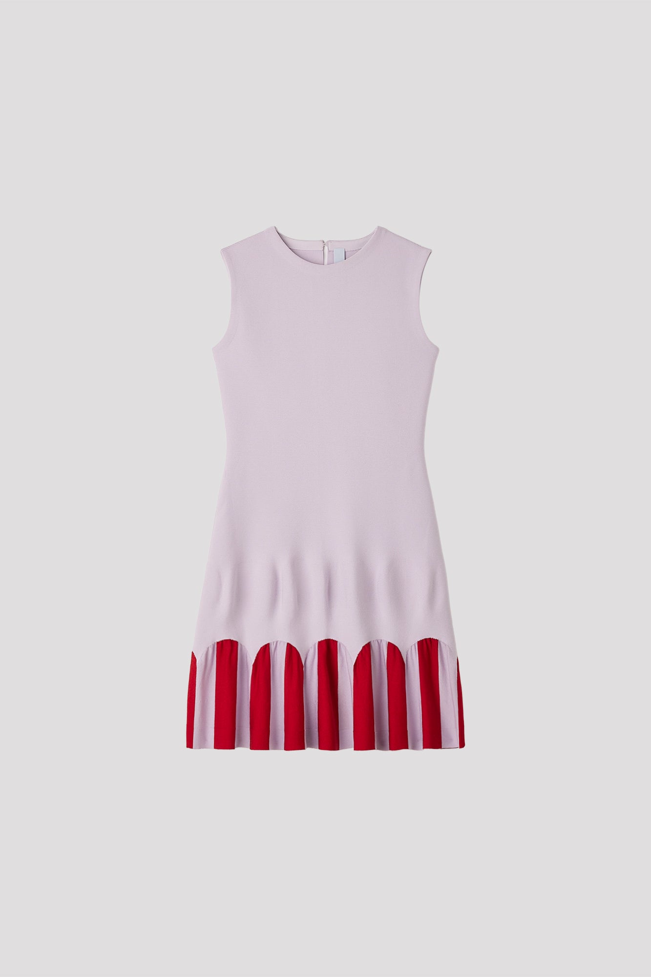 ARCHED SLEEVELESS MINI DRESS