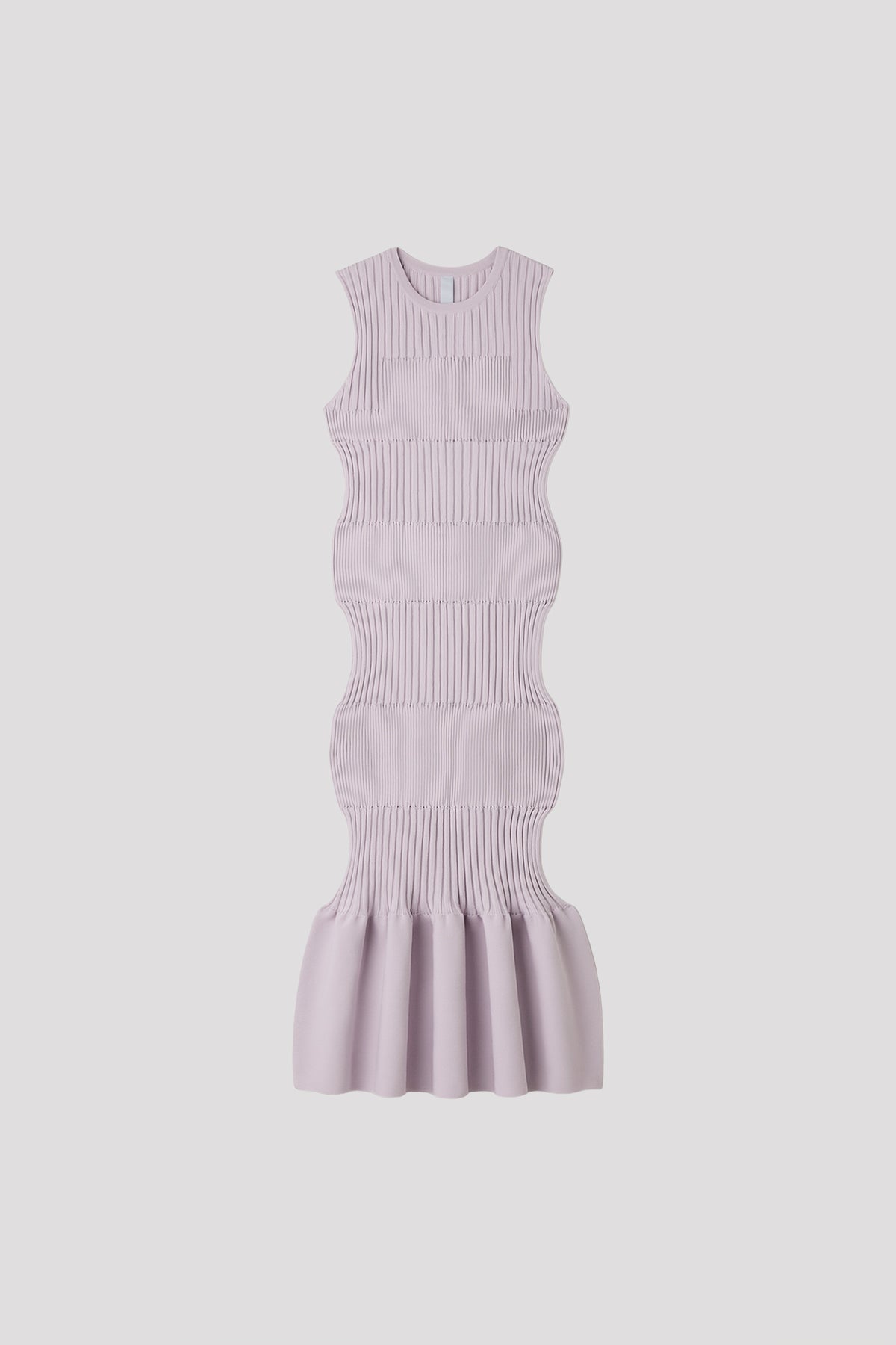 FLUTED SLEEVELESS MERMAID DRESS