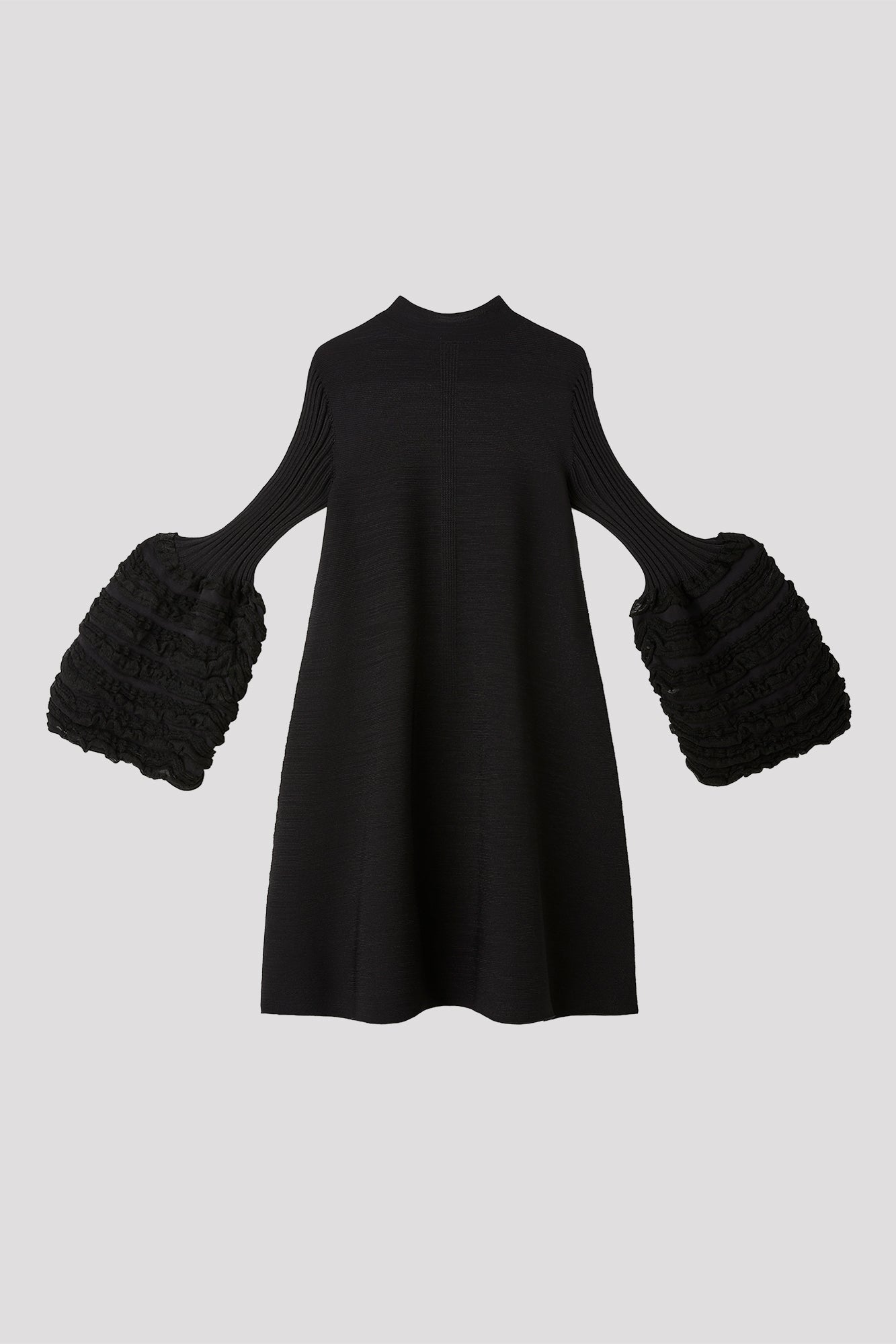POTTERY SWELL GLITTER LONG BELL SLEEVE FLARE MINI DRESS