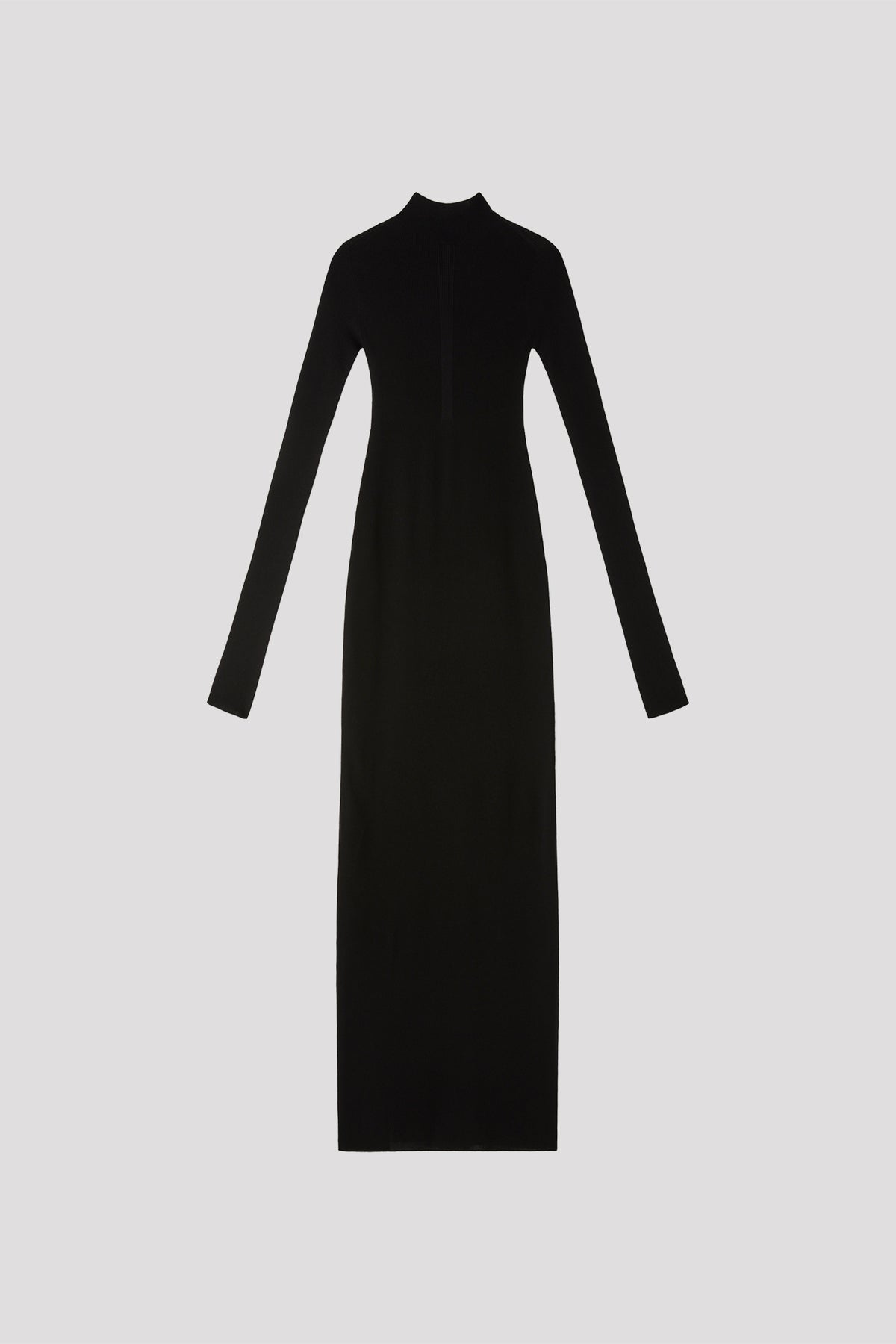 SOFT PORTRAIT HIGHNECK LONG SLEEVE DRESS