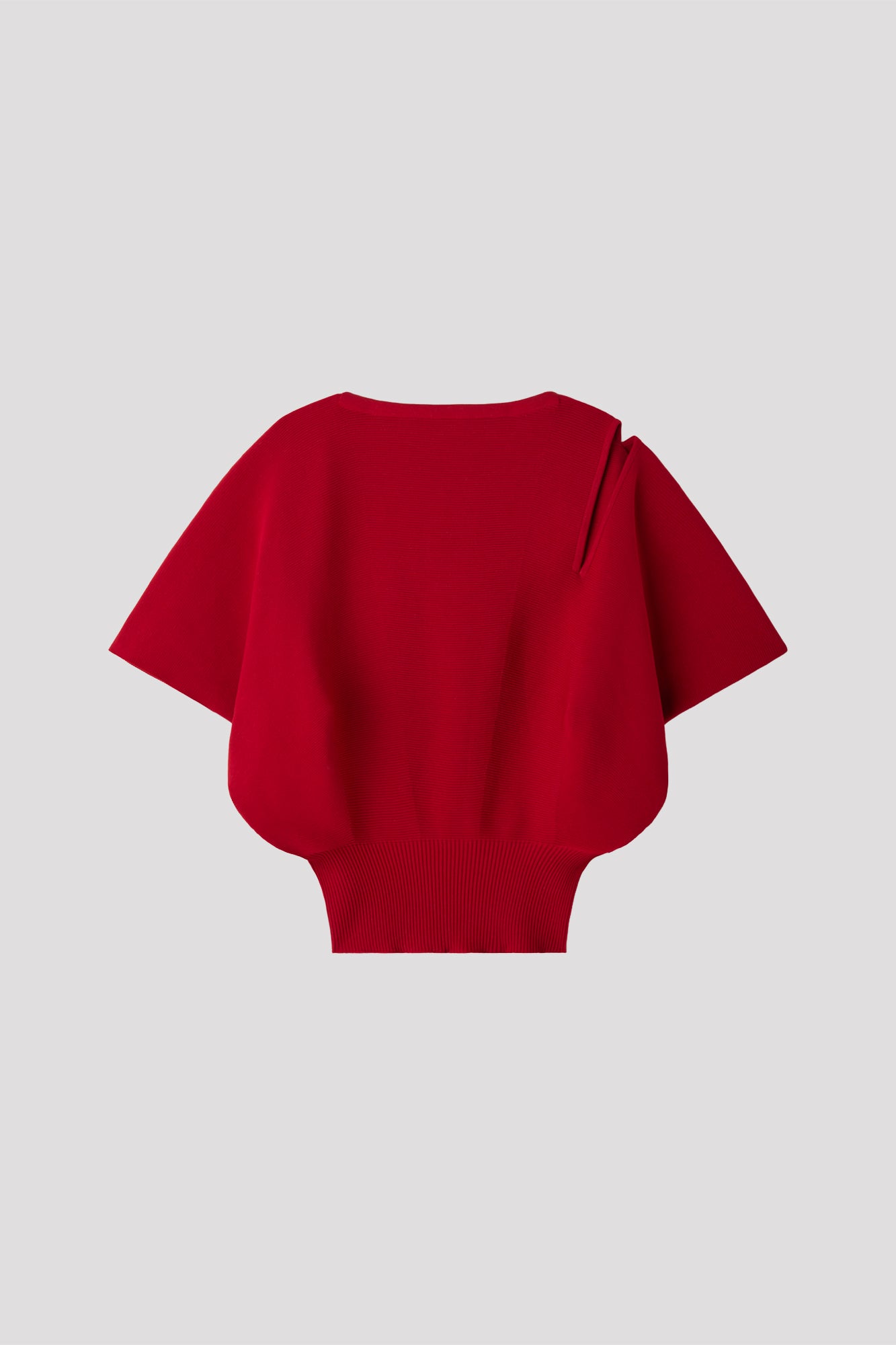 POTTERY CREASE GLITTER ASYMMETRIC TOP