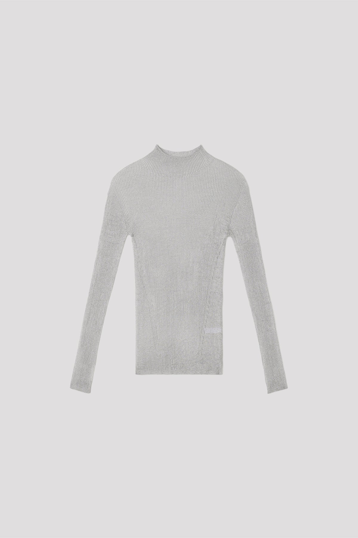 PORTRAIT METAL HIGHNECK LONG SLEEVE TOP