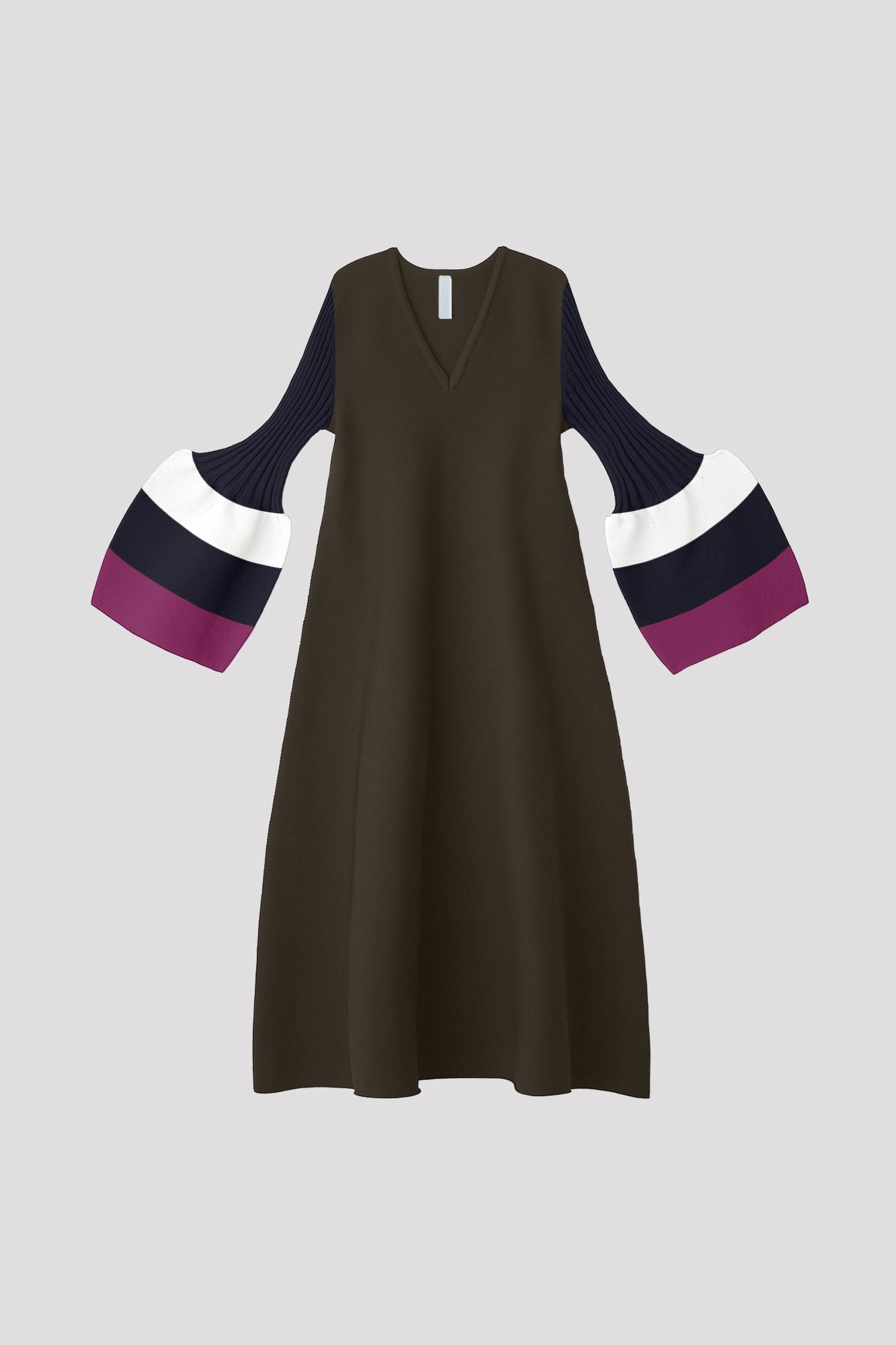 POTTERY LONG BELL SLEEVE FLARE DRESS