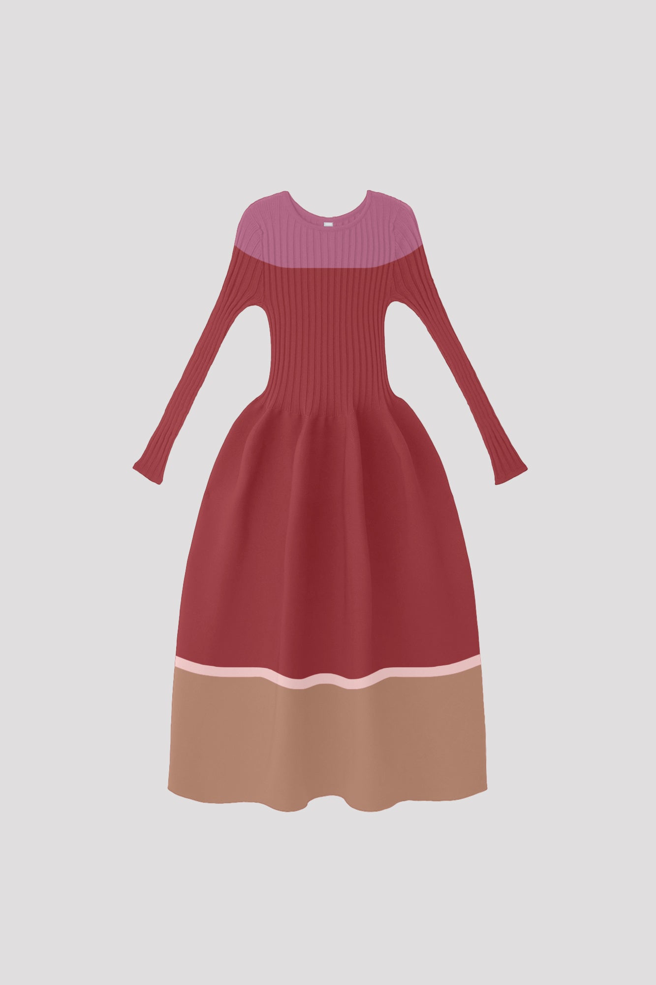 POTTERY LONG SLEEVE DRESS