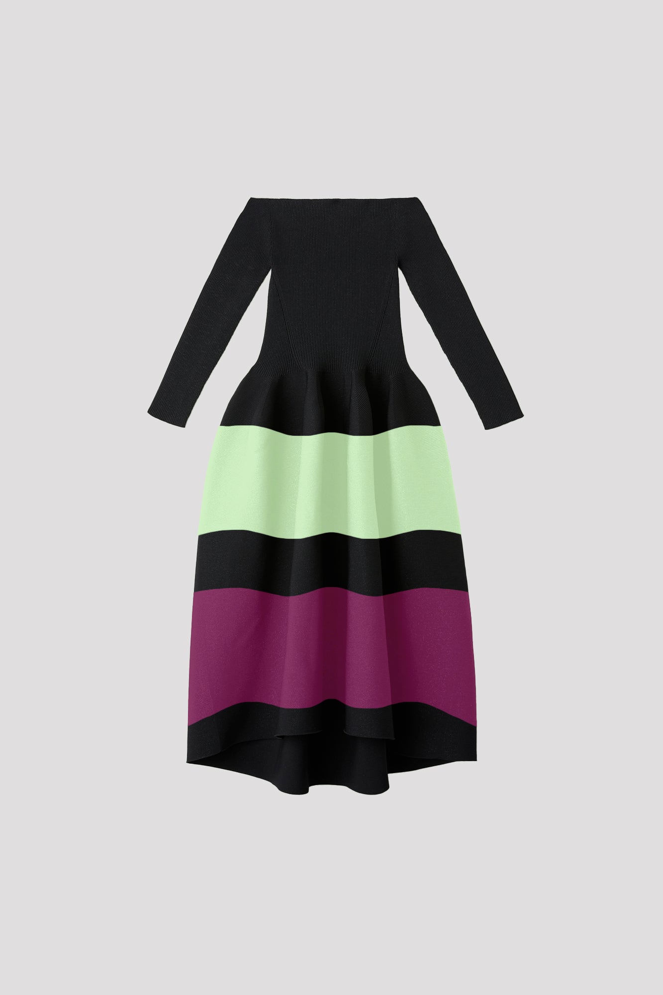 POTTERY HS OFF SHOULDER LONG SLEEVE DRESS