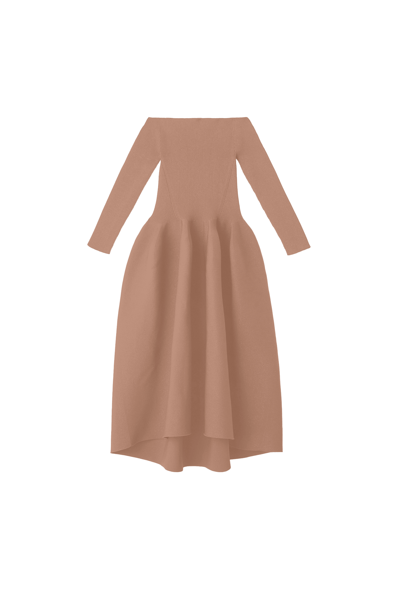POTTERY HS OFF SHOULDER LONG SLEEVE DRESS