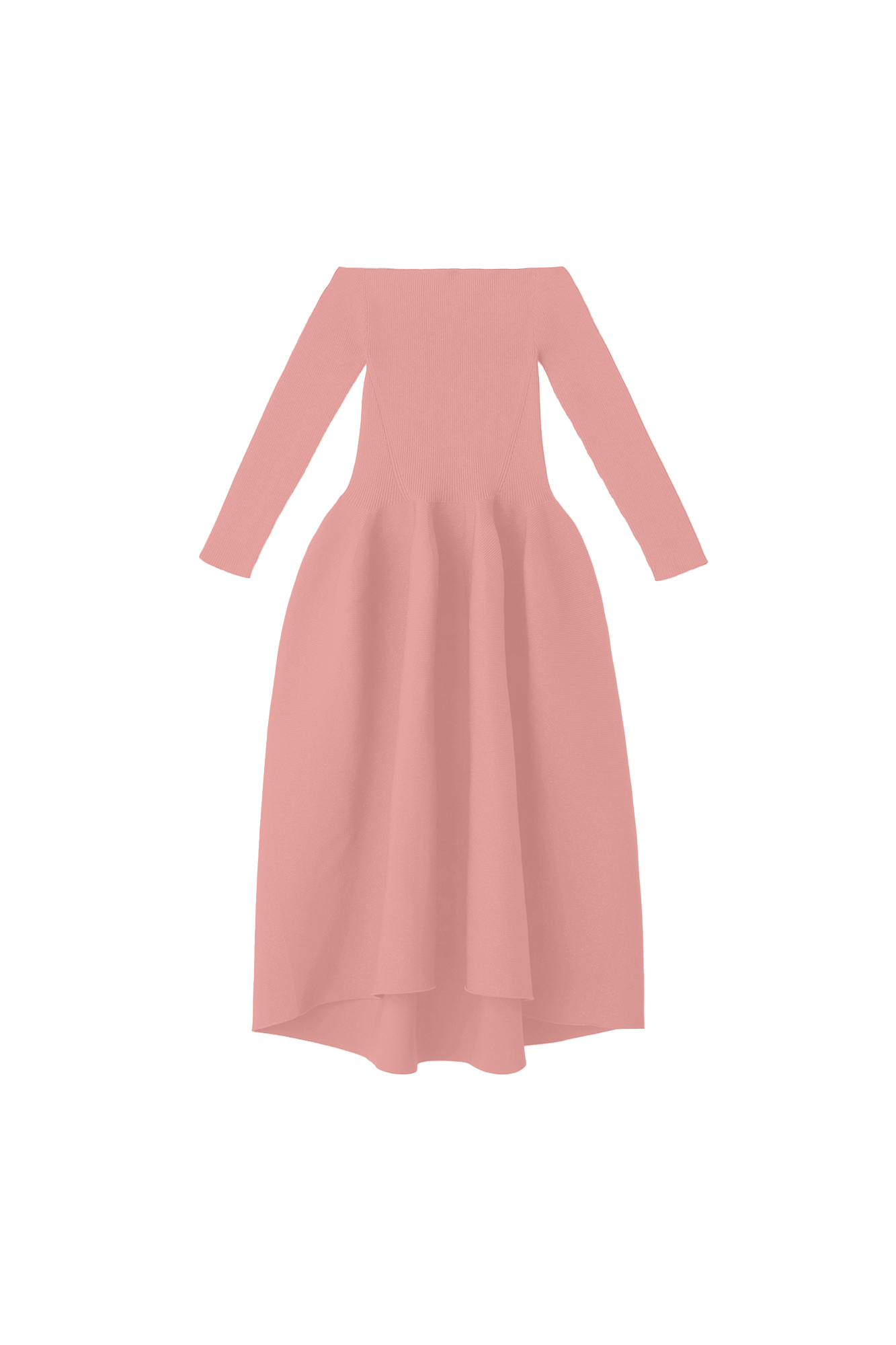 POTTERY HS OFF SHOULDER LONG SLEEVE DRESS