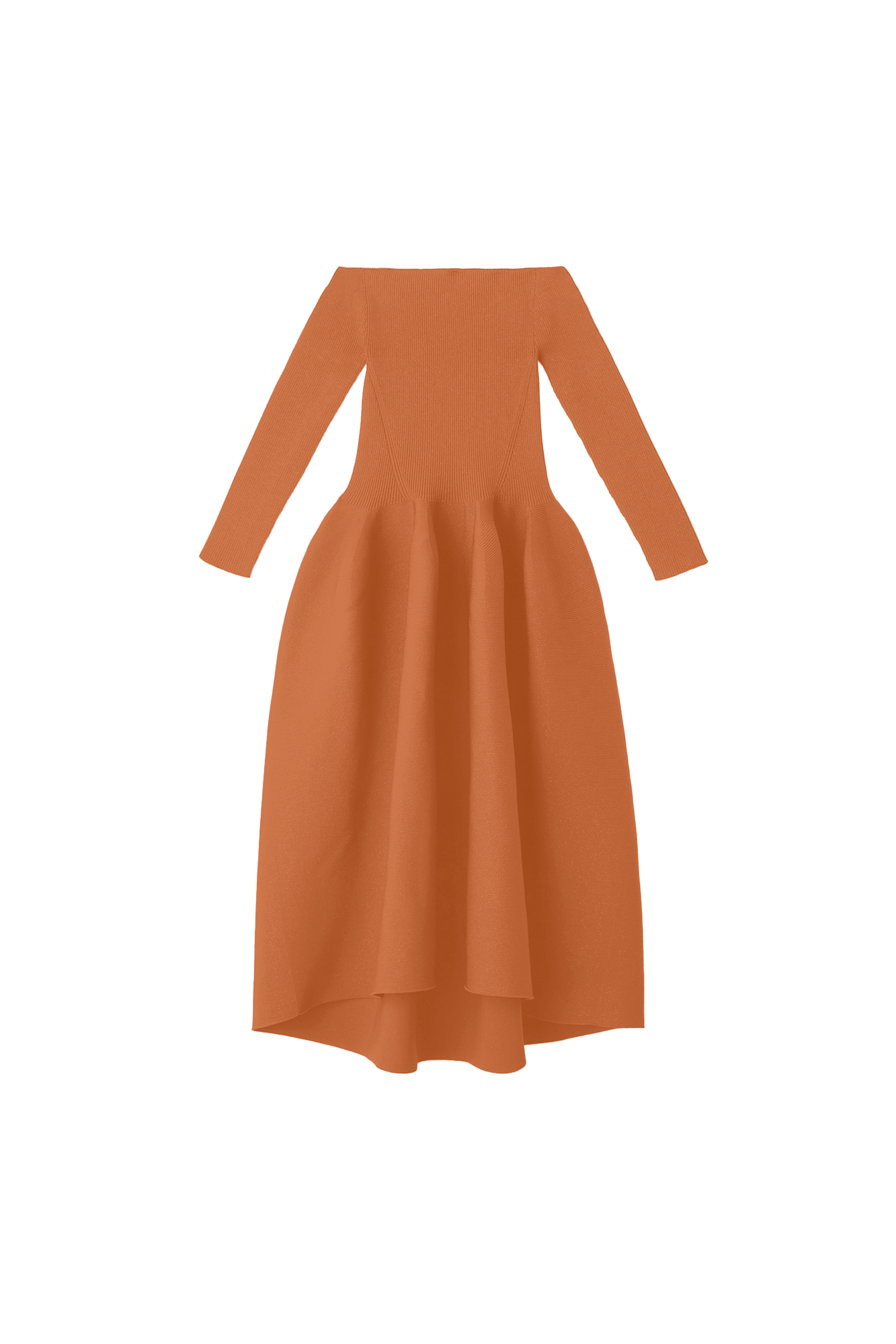 POTTERY HS OFF SHOULDER LONG SLEEVE DRESS