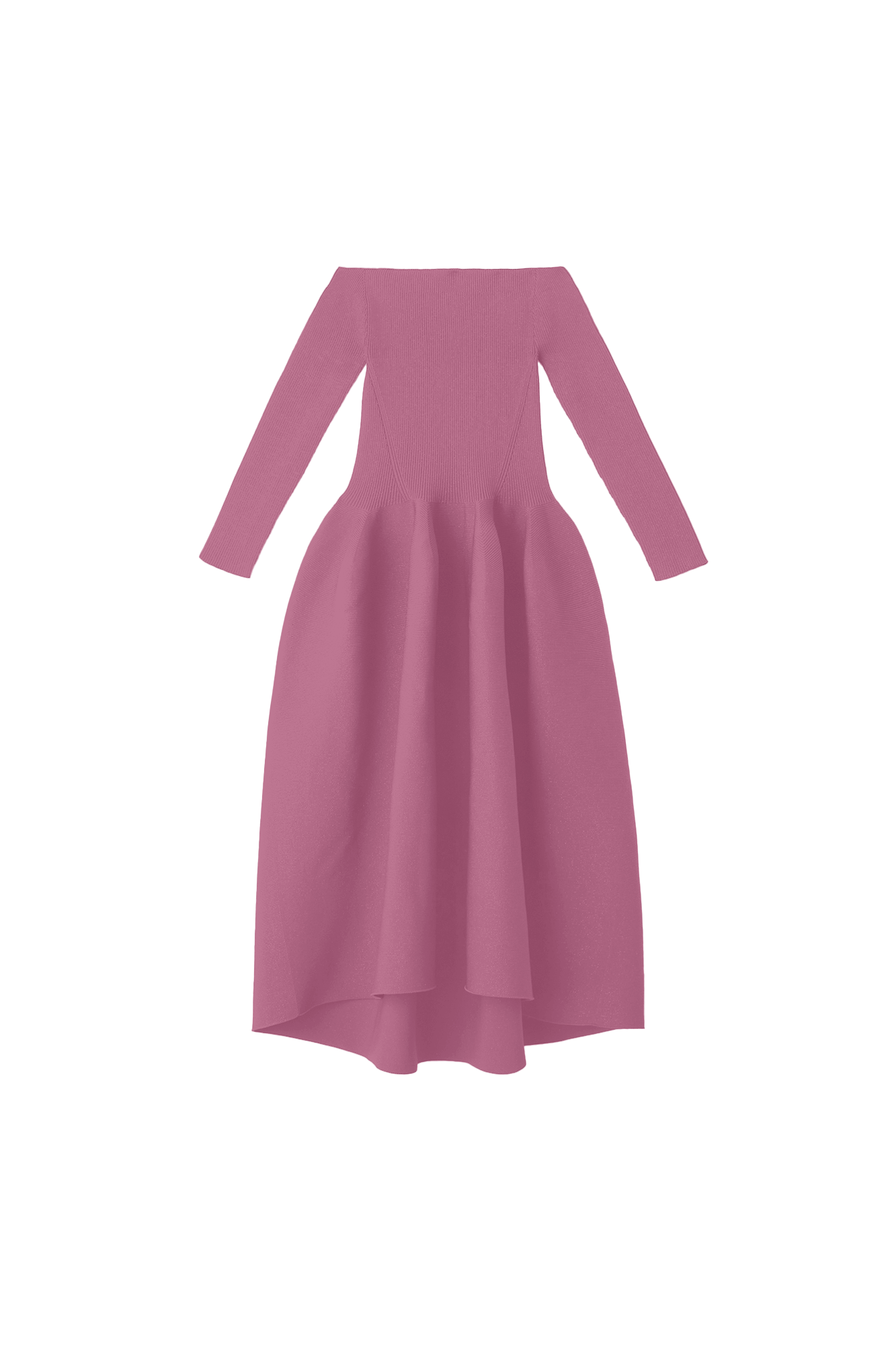 POTTERY HS OFF SHOULDER LONG SLEEVE DRESS