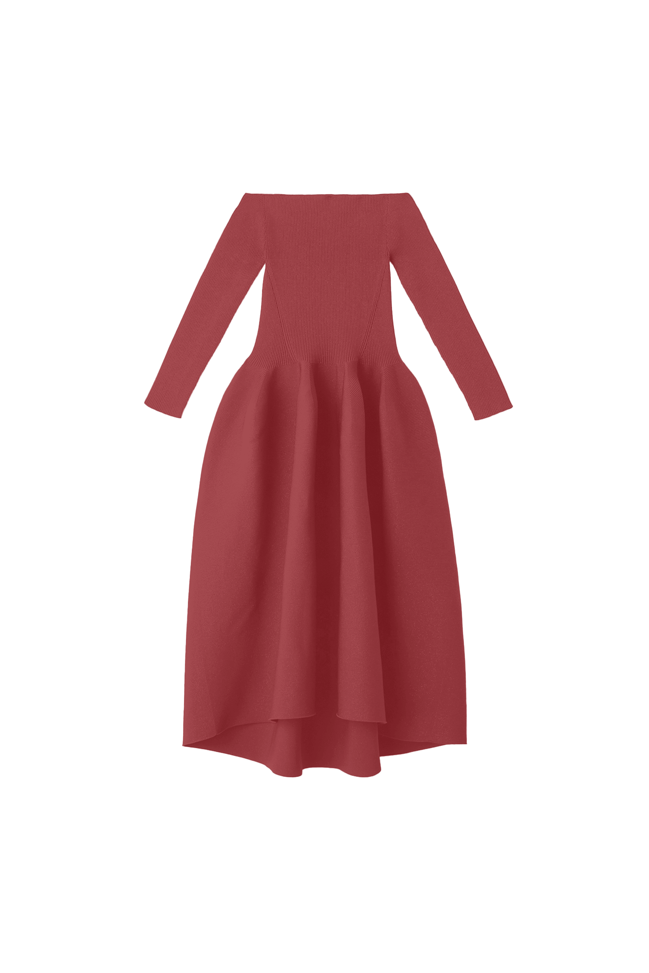 POTTERY HS OFF SHOULDER LONG SLEEVE DRESS