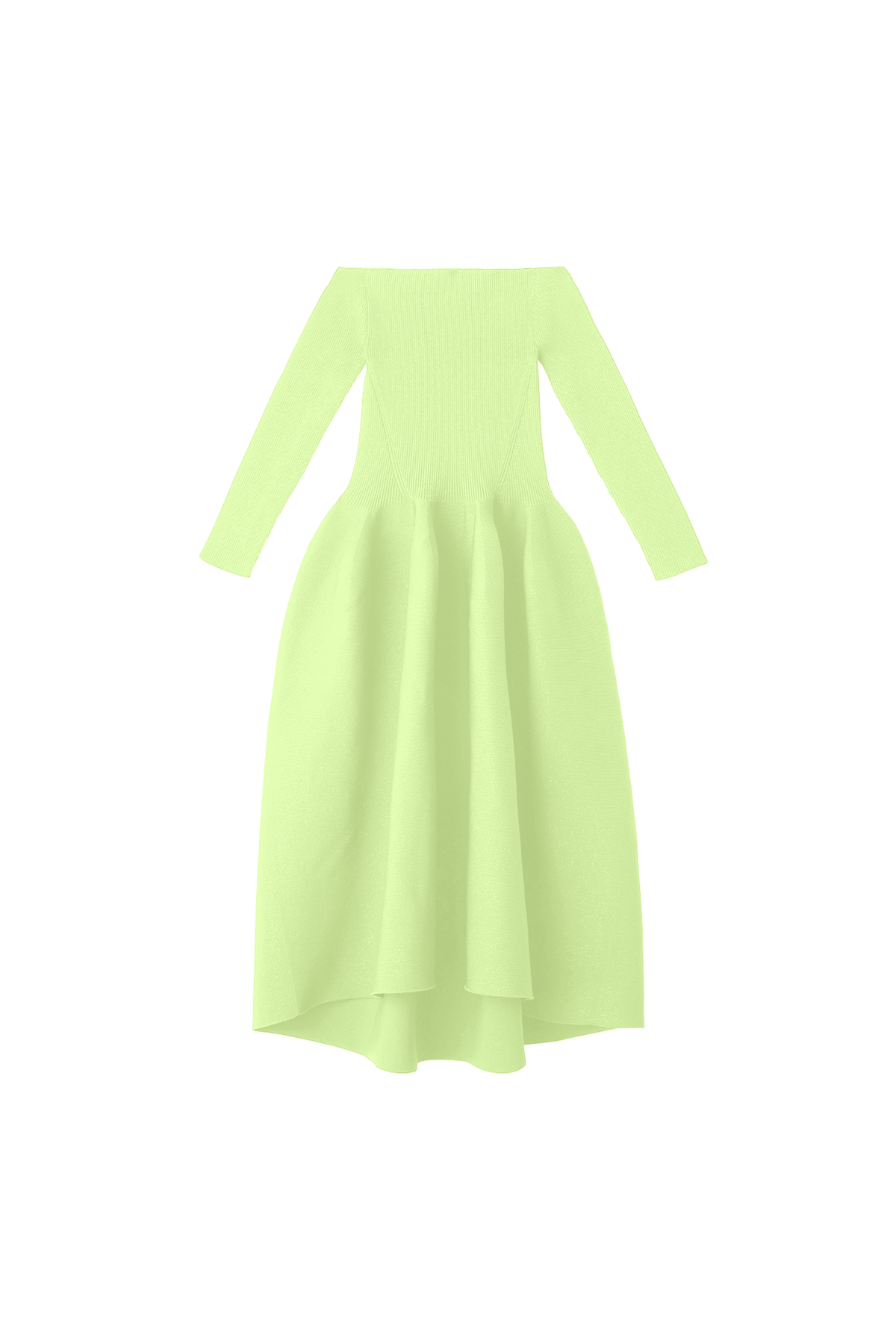 POTTERY HS OFF SHOULDER LONG SLEEVE DRESS