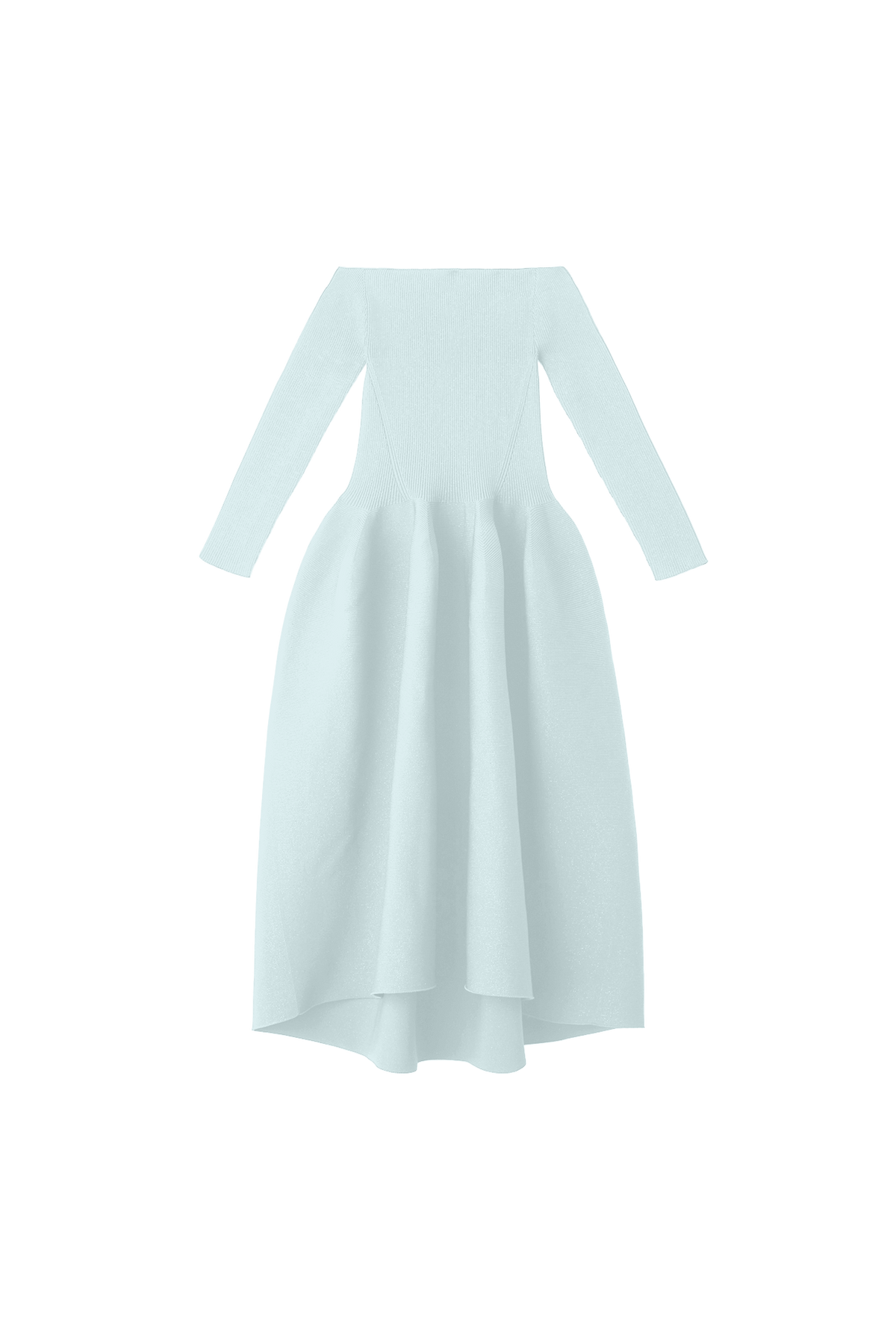 POTTERY HS OFF SHOULDER LONG SLEEVE DRESS