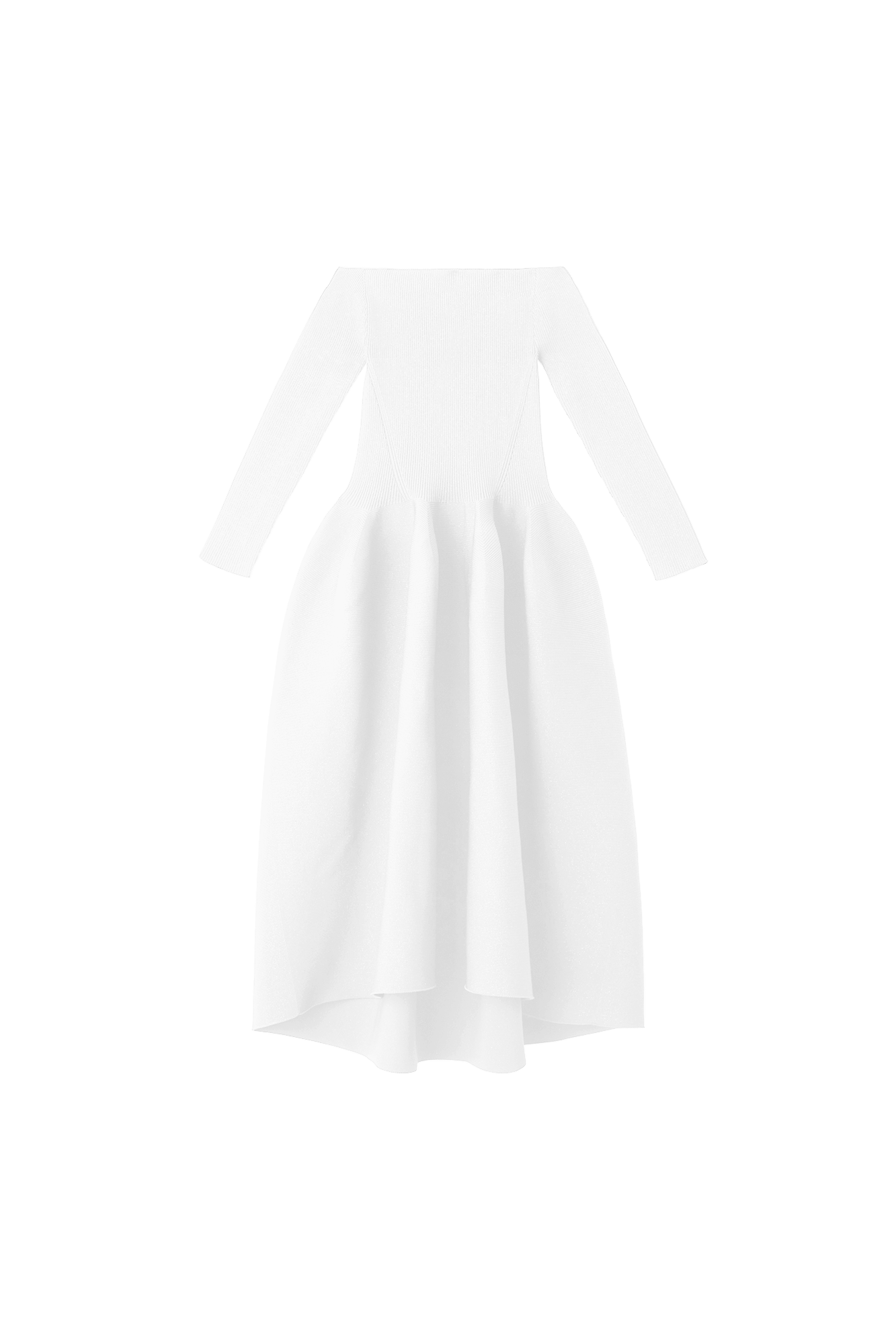 POTTERY HS OFF SHOULDER LONG SLEEVE DRESS