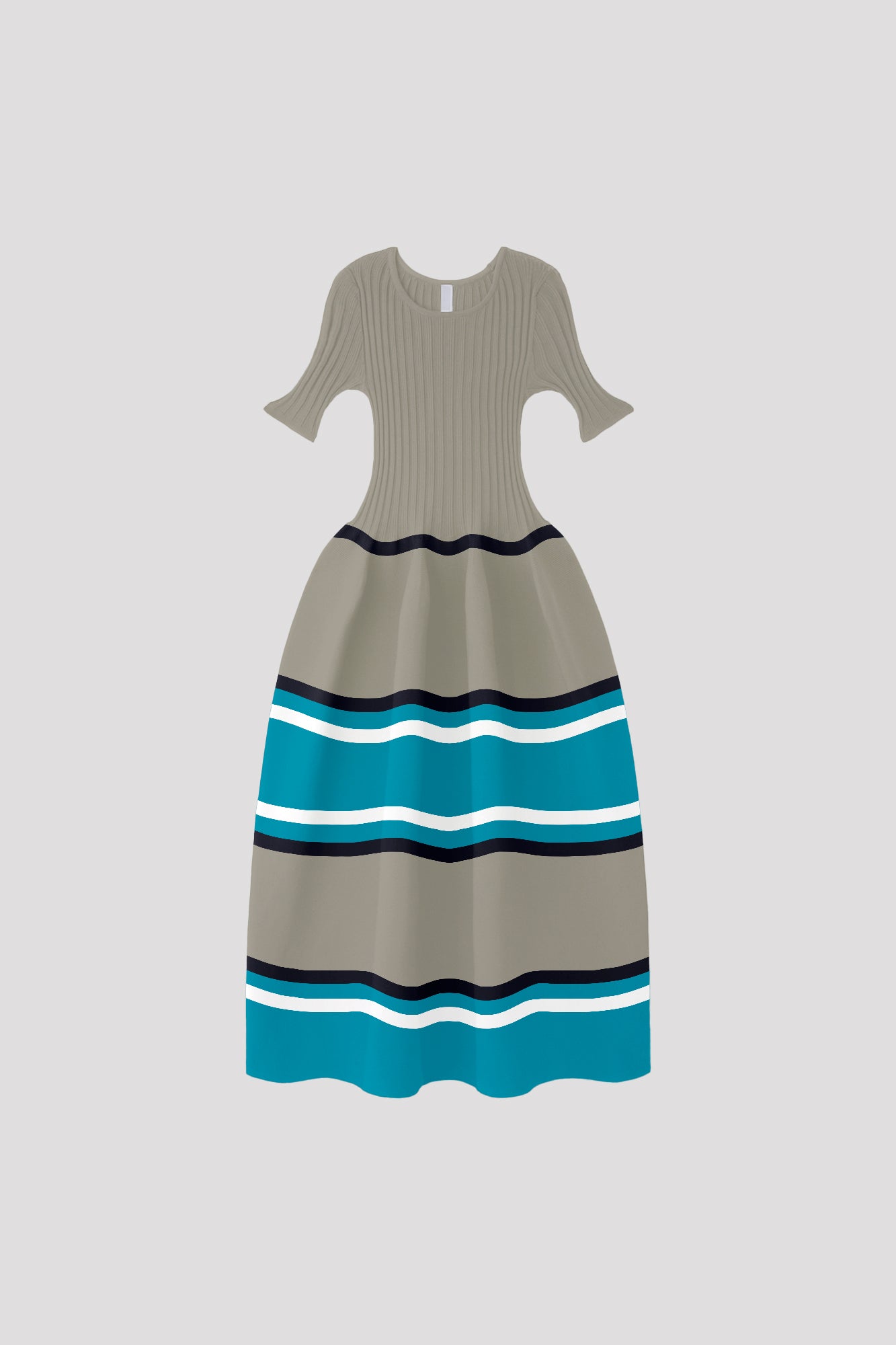 POTTERY SHORT SLEEVE DRESS